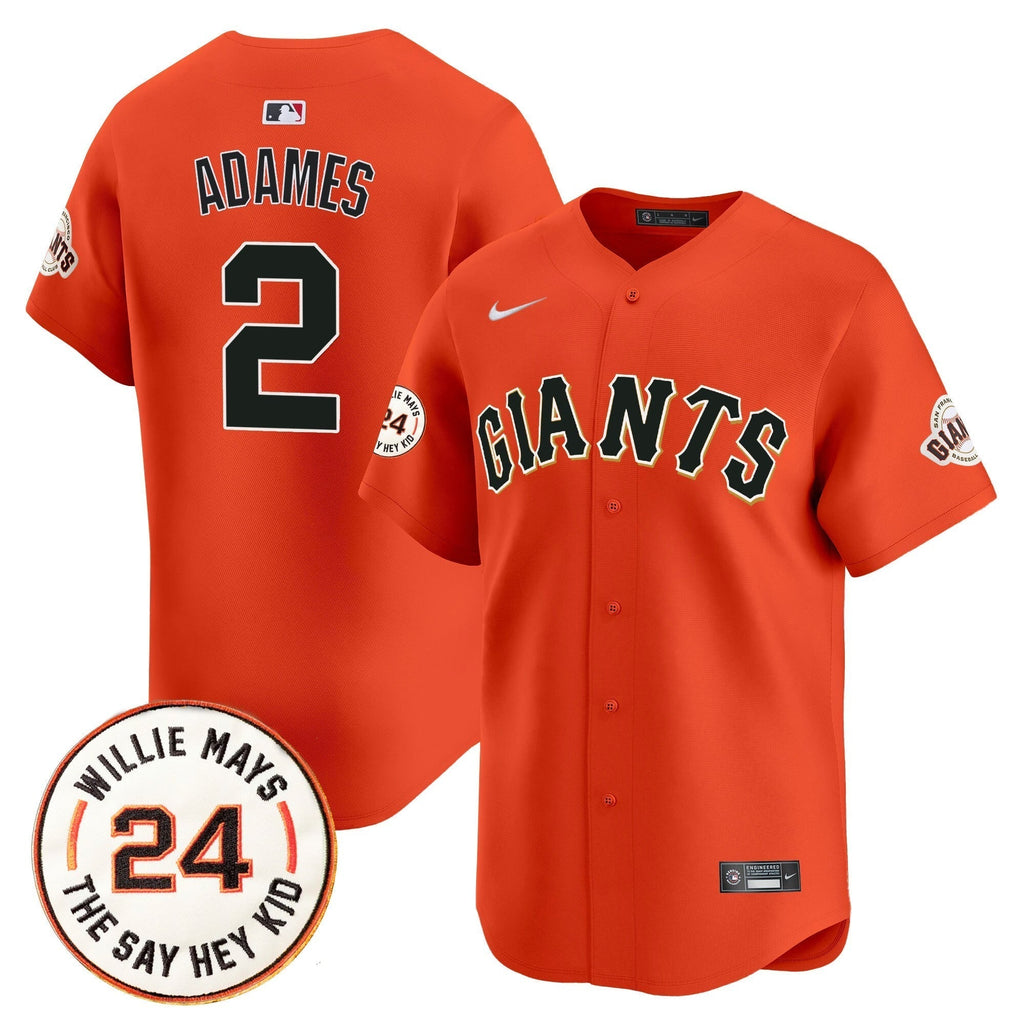 SF 2025 Willie Mays Patch Vapor Premier Limited Men Jersey - All Stitched