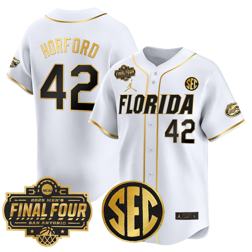UF 2025 Final Four Patch Vapor Baseball Jersey - All Stitched