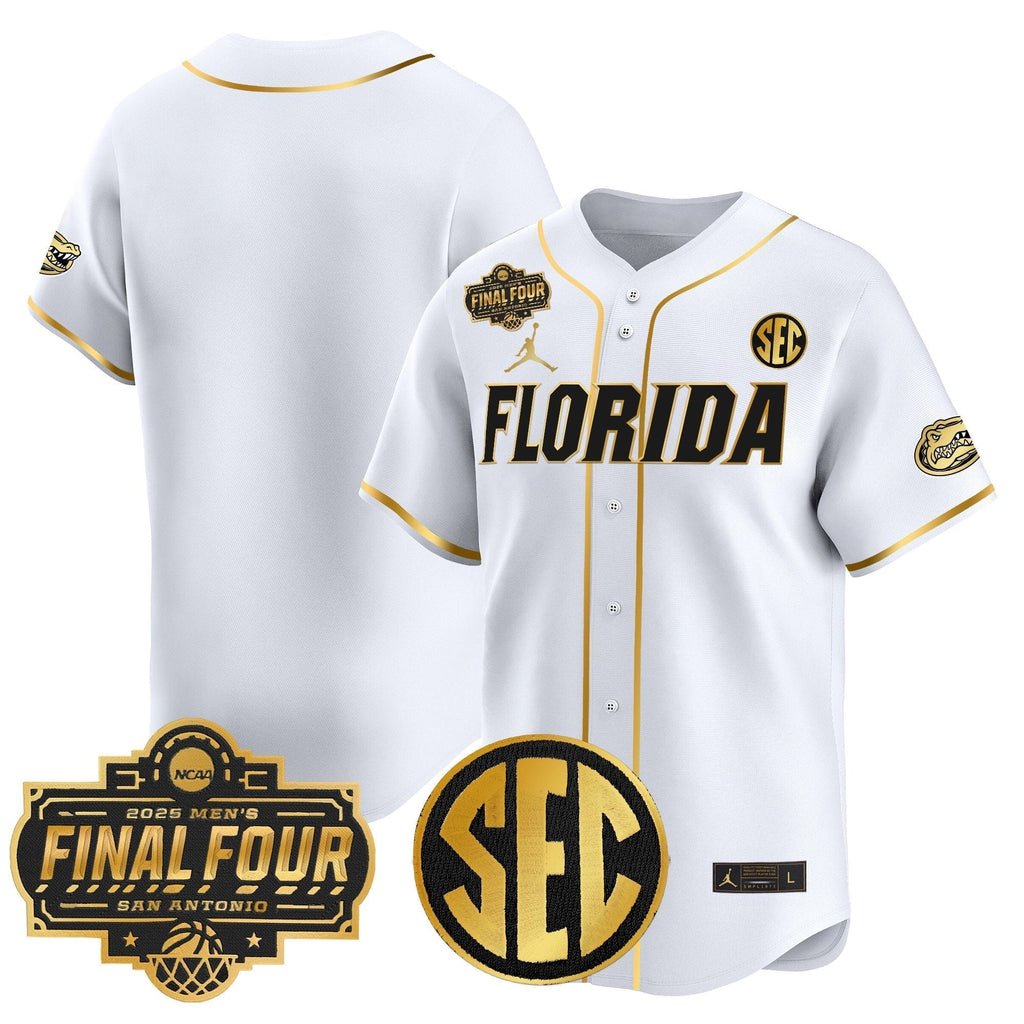 UF 2025 Final Four Patch Vapor Baseball Jersey - All Stitched