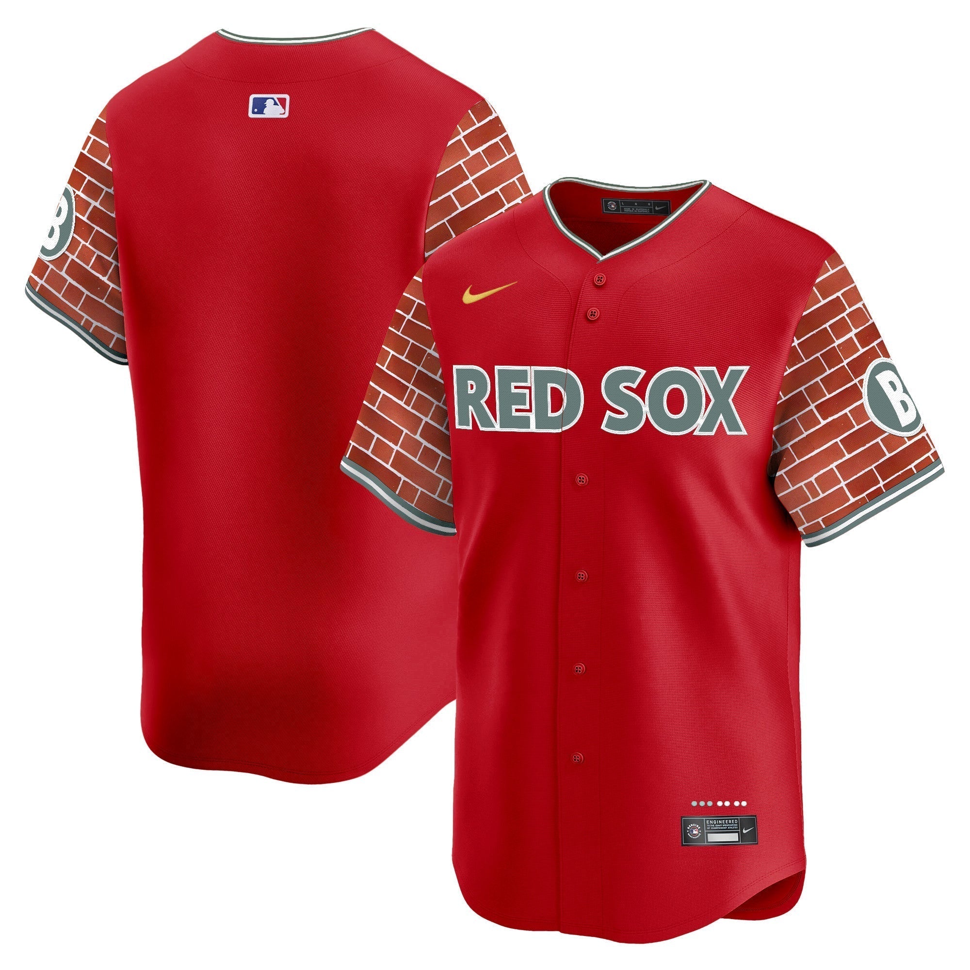 BOS 2025 Fenway Red Brick Style Vapor Premier Limited Jersey - Stitched