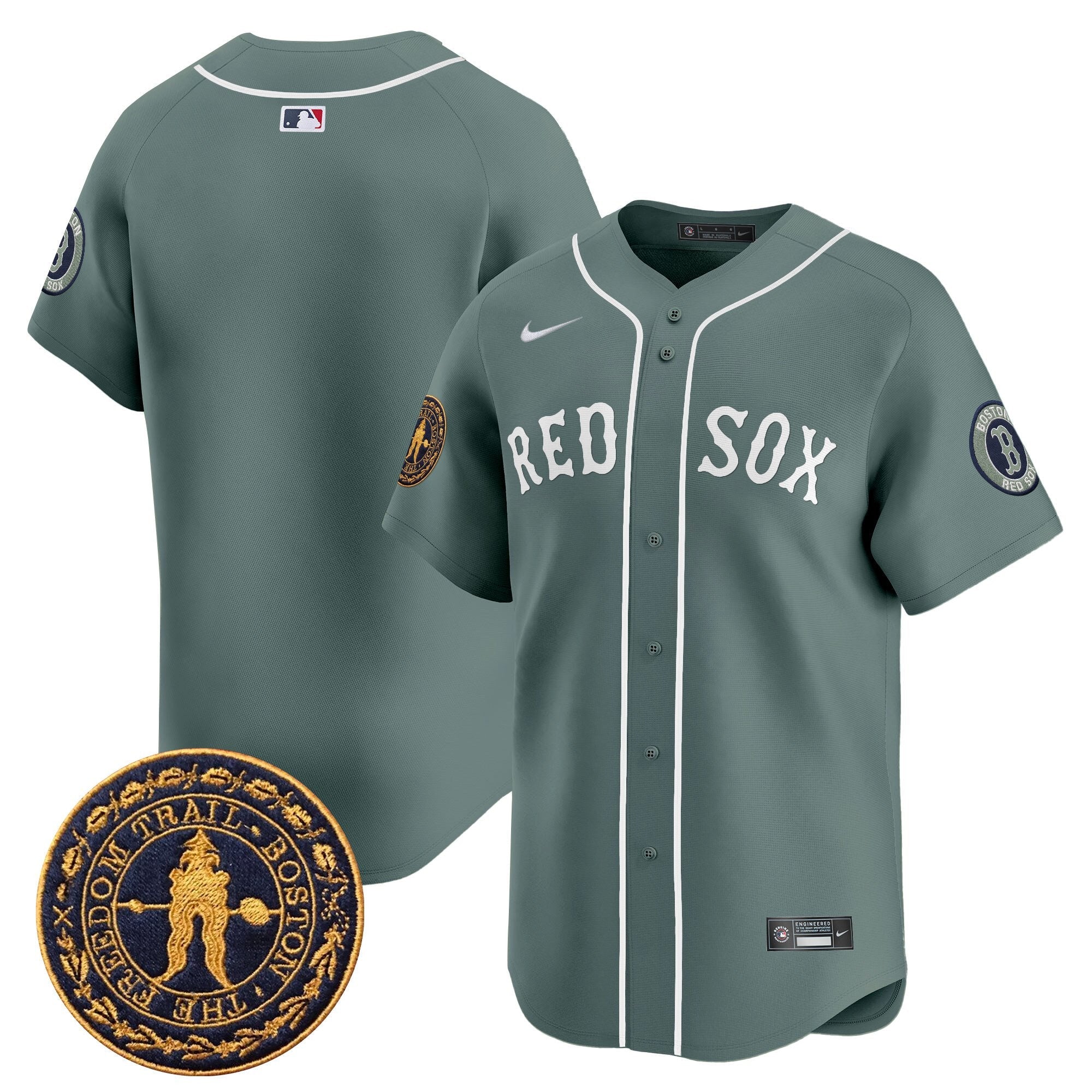 BOS Freedom Trail Patch Vapor Premier Limited Jersey - All Stitched