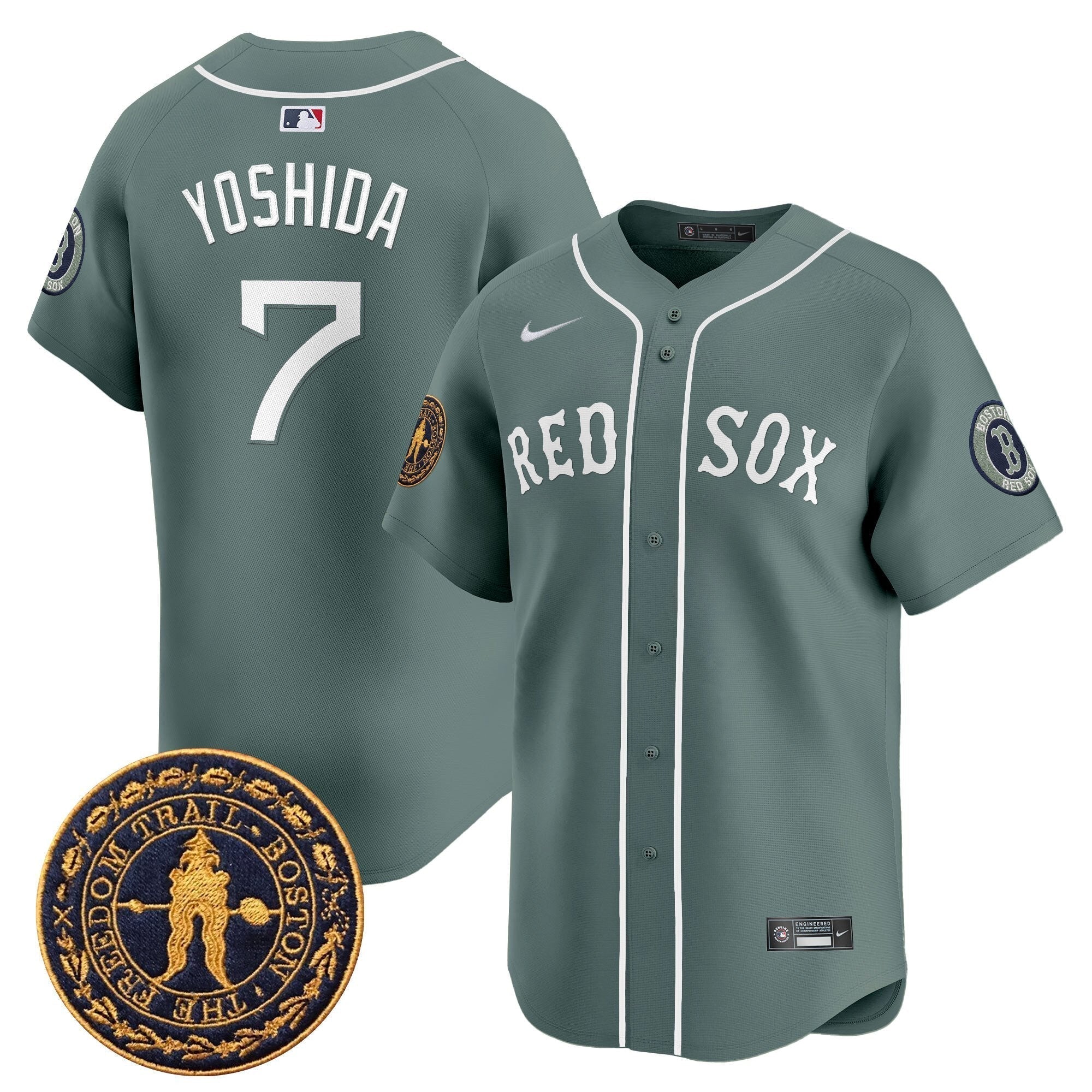 BOS Freedom Trail Patch Vapor Premier Limited Jersey - All Stitched