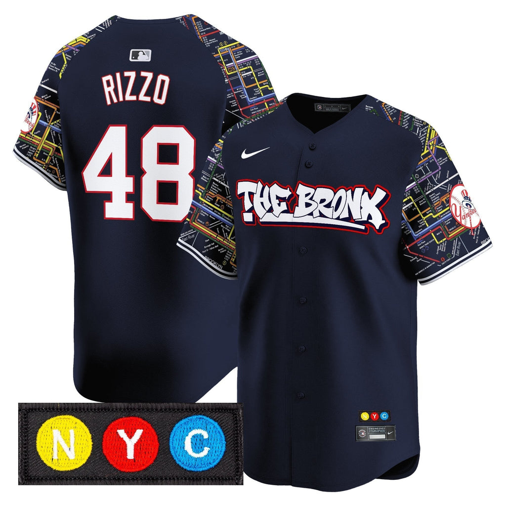 NYY The Bronx Subway Style Vapor Premier Limited Men Jersey - Stitched