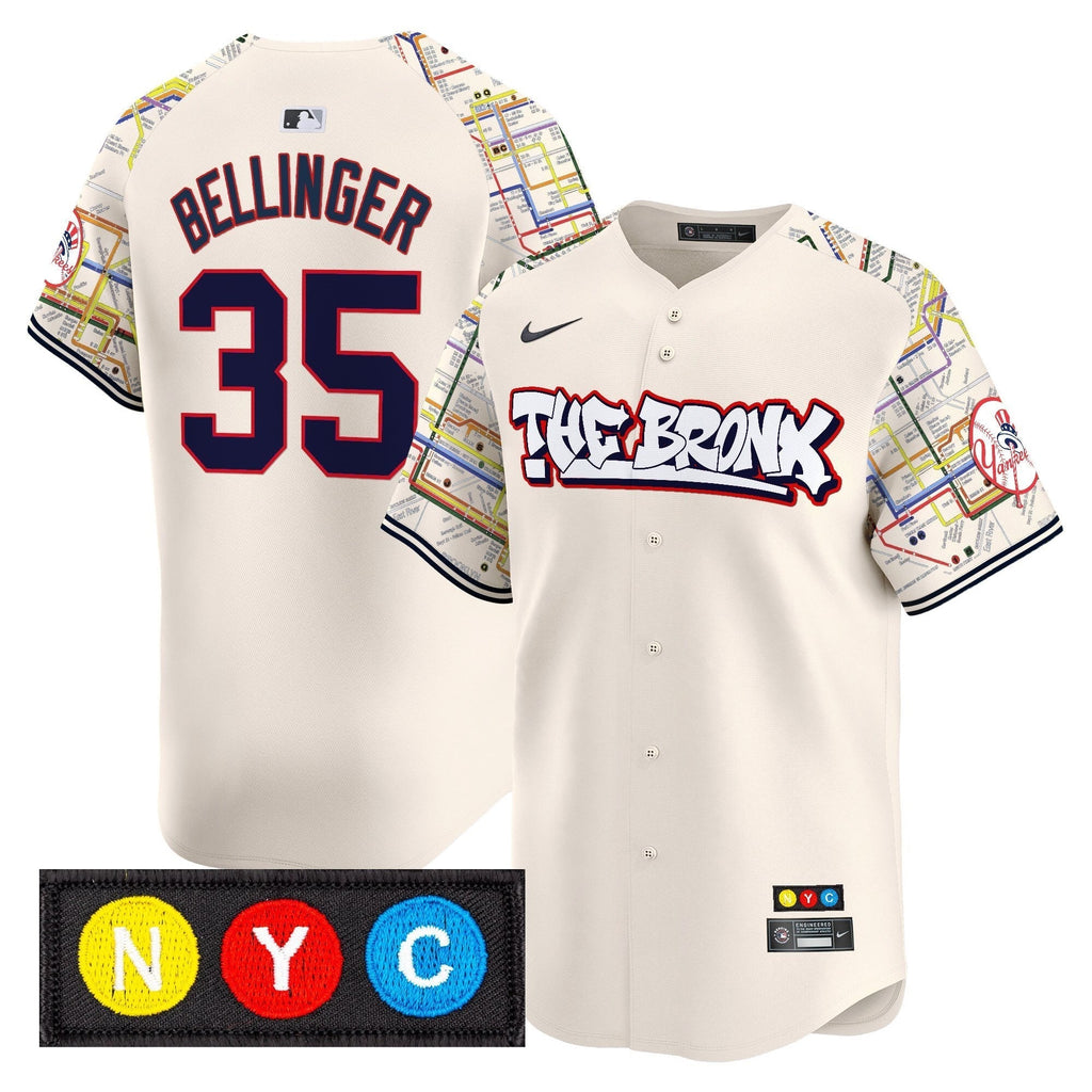 NYY The Bronx Subway Style Vapor Premier Limited Jersey - Stitched
