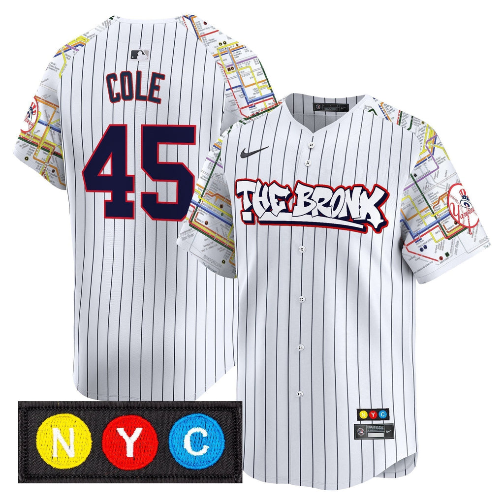 NYY The Bronx Subway Style Vapor Premier Limited Jersey - Stitched