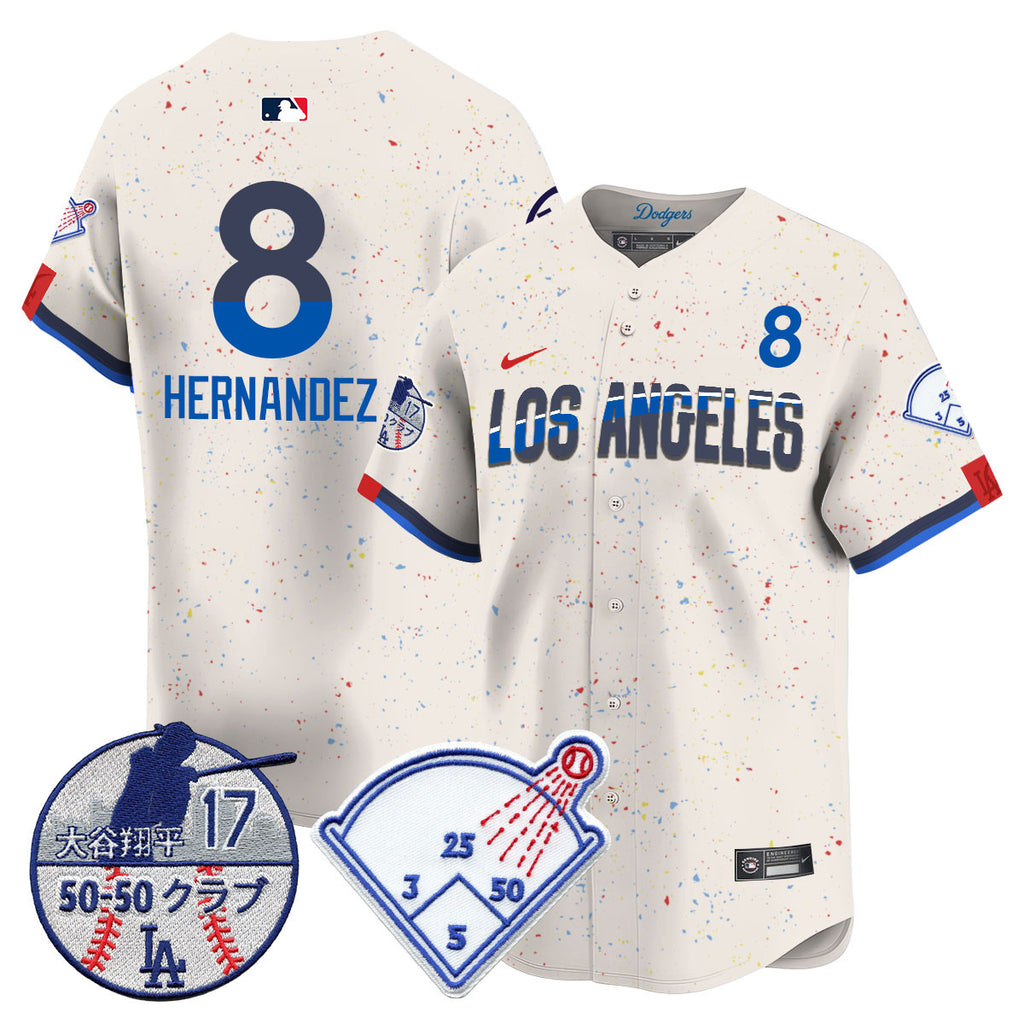 Men's Los Angeles Dodgers Vapor Limited Jersey - Shohei Ohtani Patch - All Stitched