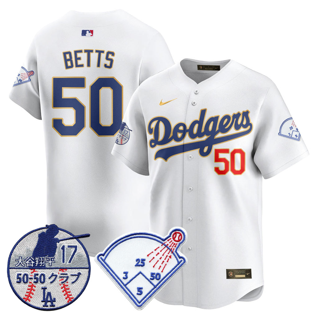 Men's Los Angeles Dodgers Vapor Limited Jersey - Shohei Ohtani Patch - All Stitched