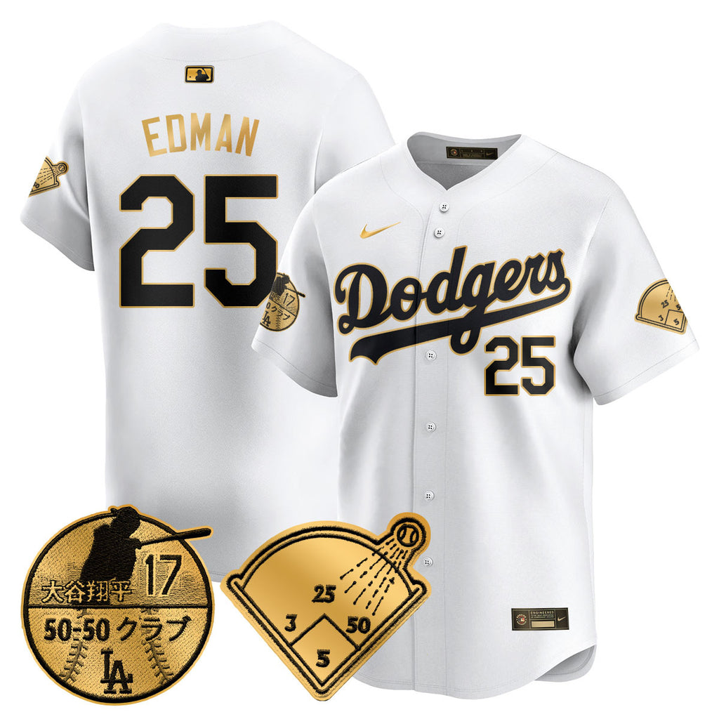 Men's Los Angeles Dodgers Vapor Limited Jersey - Shohei Ohtani Patch - All Stitched