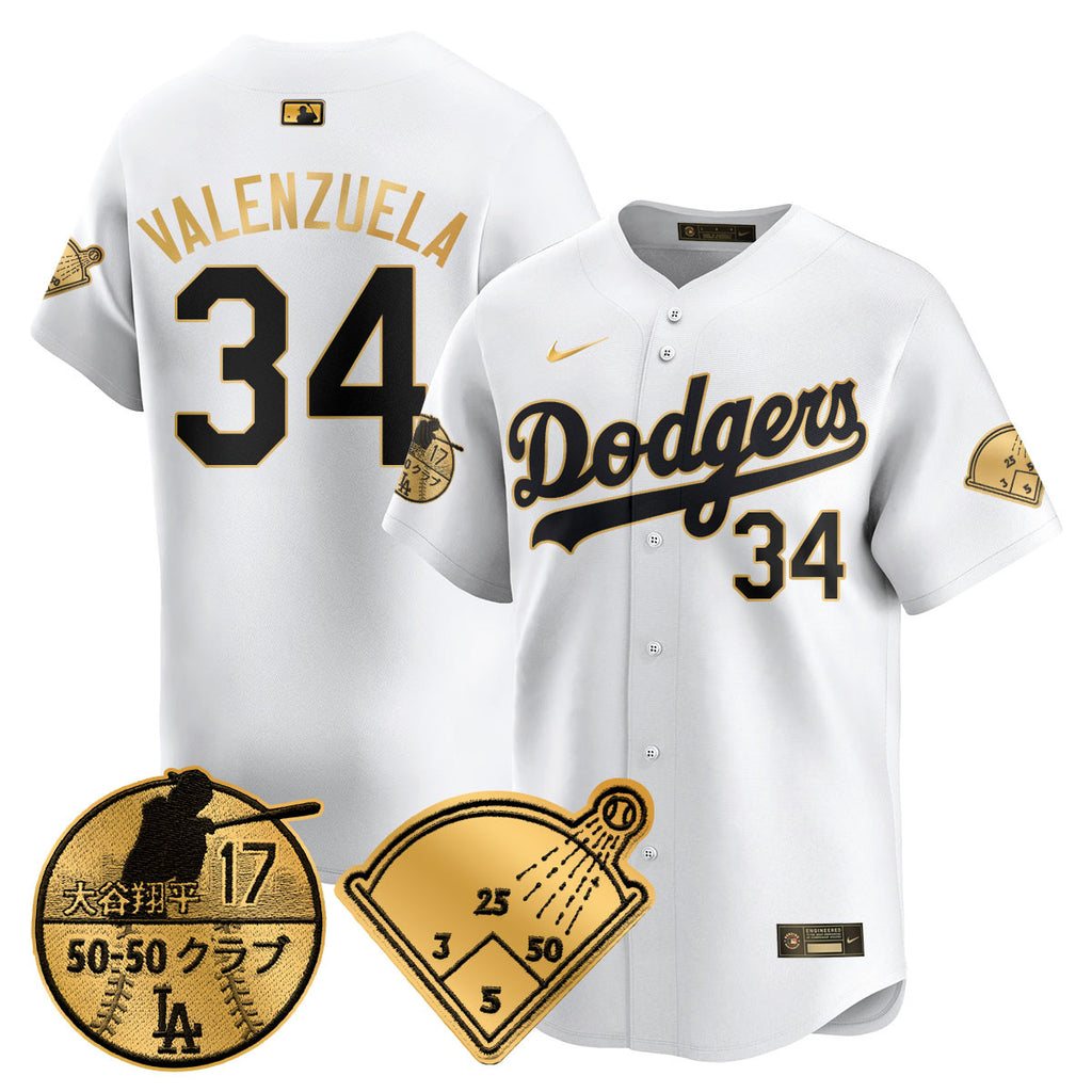 Men's Los Angeles Dodgers Vapor Limited Jersey - Shohei Ohtani Patch - All Stitched