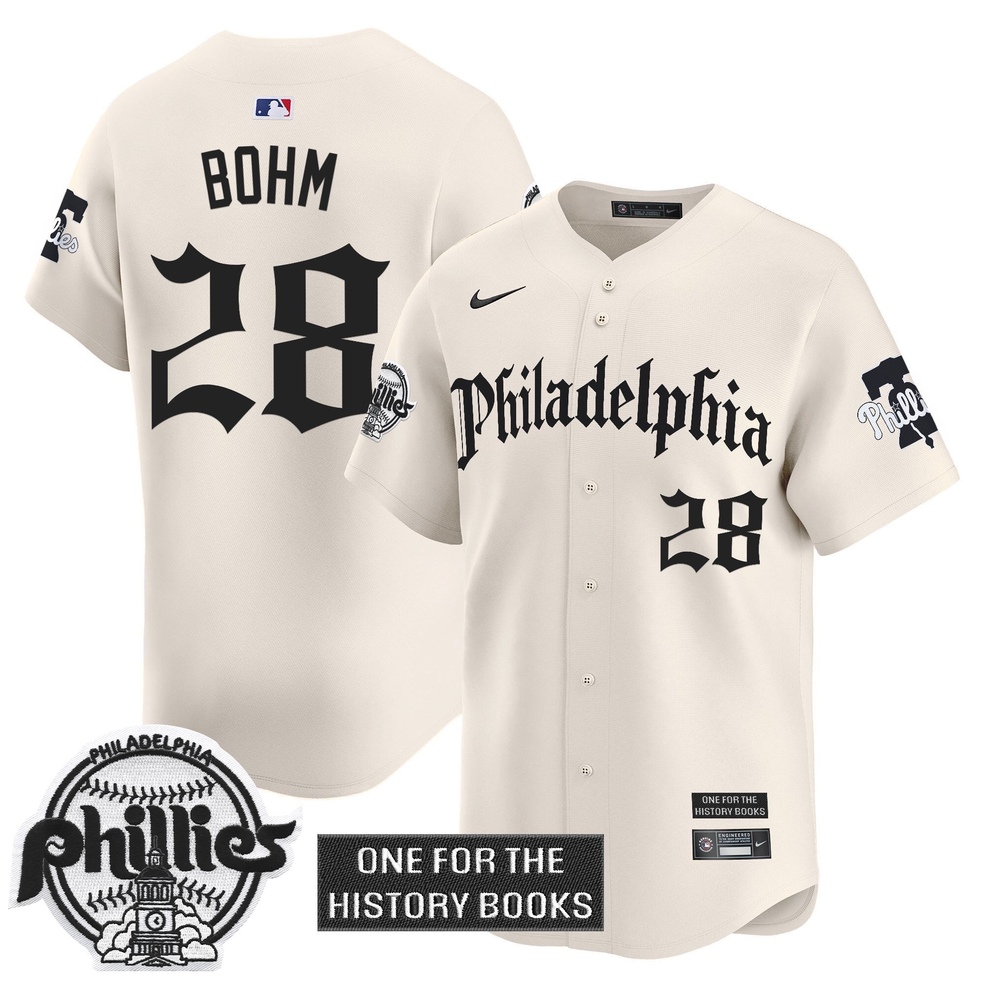 Phillies 'Retro Newspaper Edition' Vapor Premier Limited Jersey - All Stitched