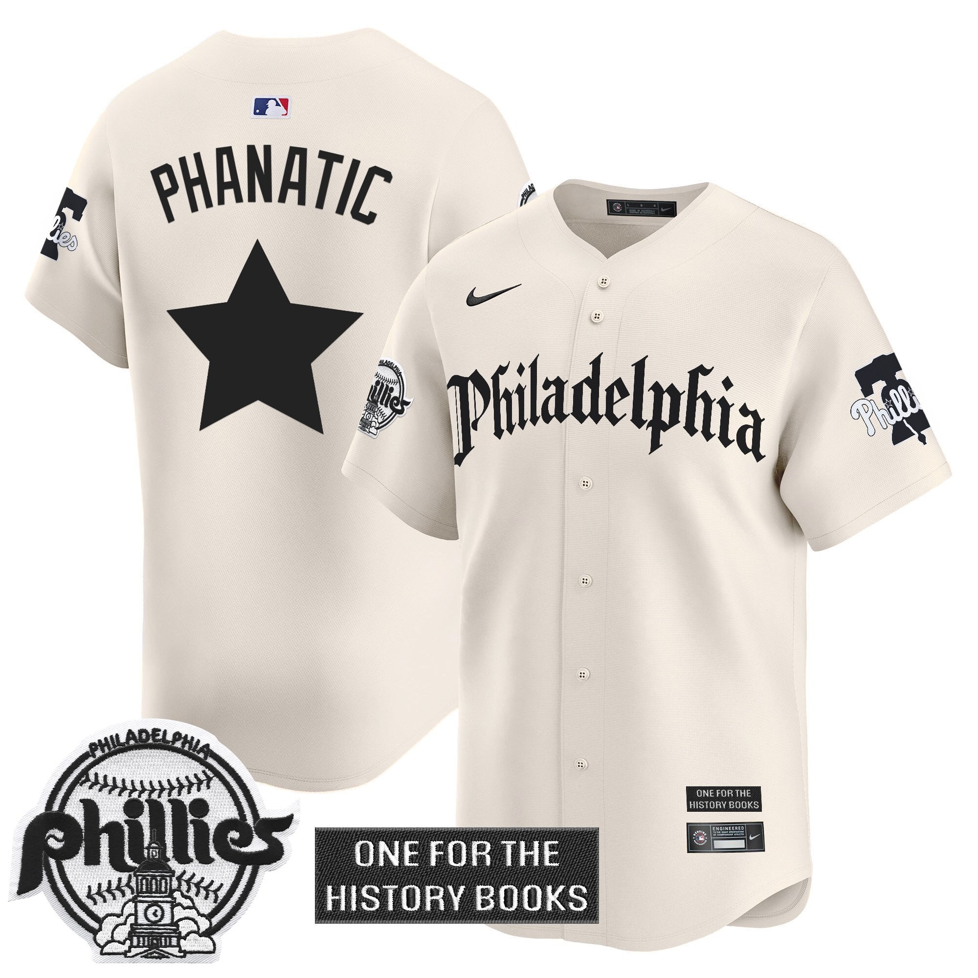 Phillies 'Retro Newspaper Edition' Vapor Premier Limited Jersey - All Stitched