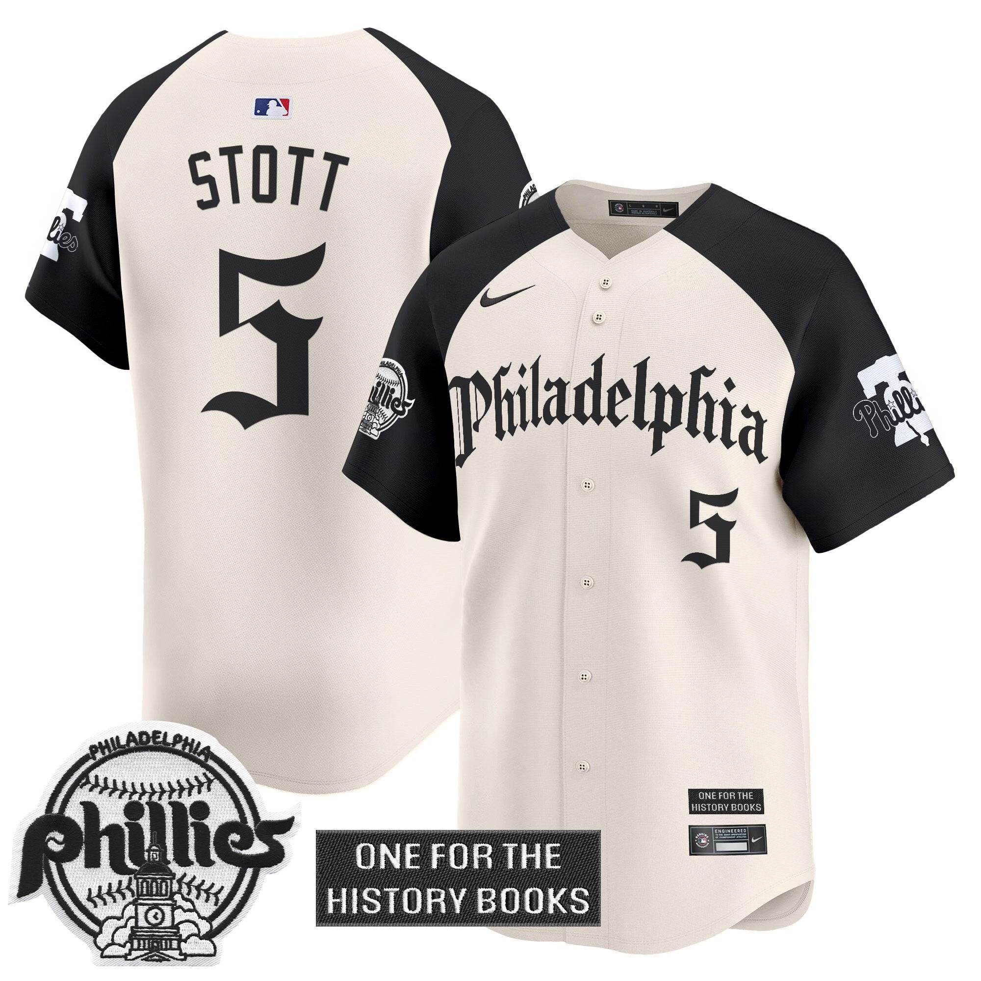 Phillies 'Retro Newspaper Edition' Vapor Premier Limited Jersey - All Stitched