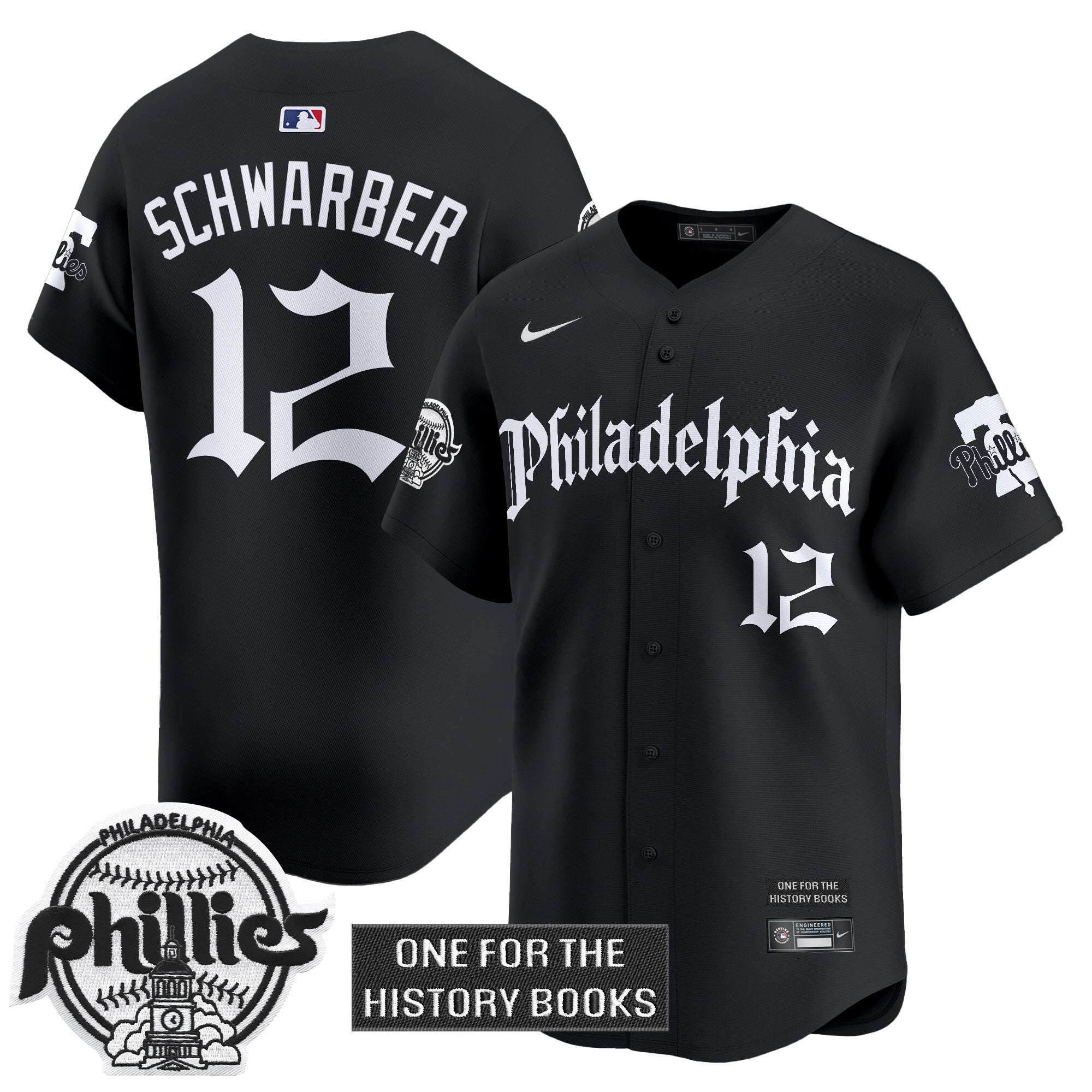 Phillies 'Retro Newspaper Edition' Vapor Premier Limited Men Jersey - All Stitched