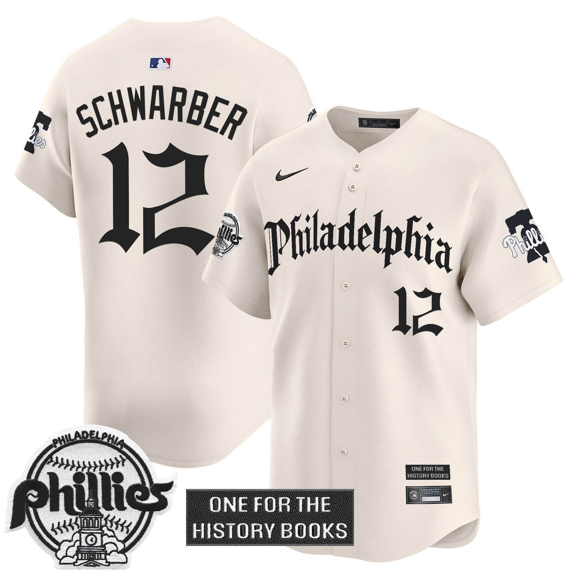 Phillies 'Retro Newspaper Edition' Vapor Premier Limited Jersey - All Stitched