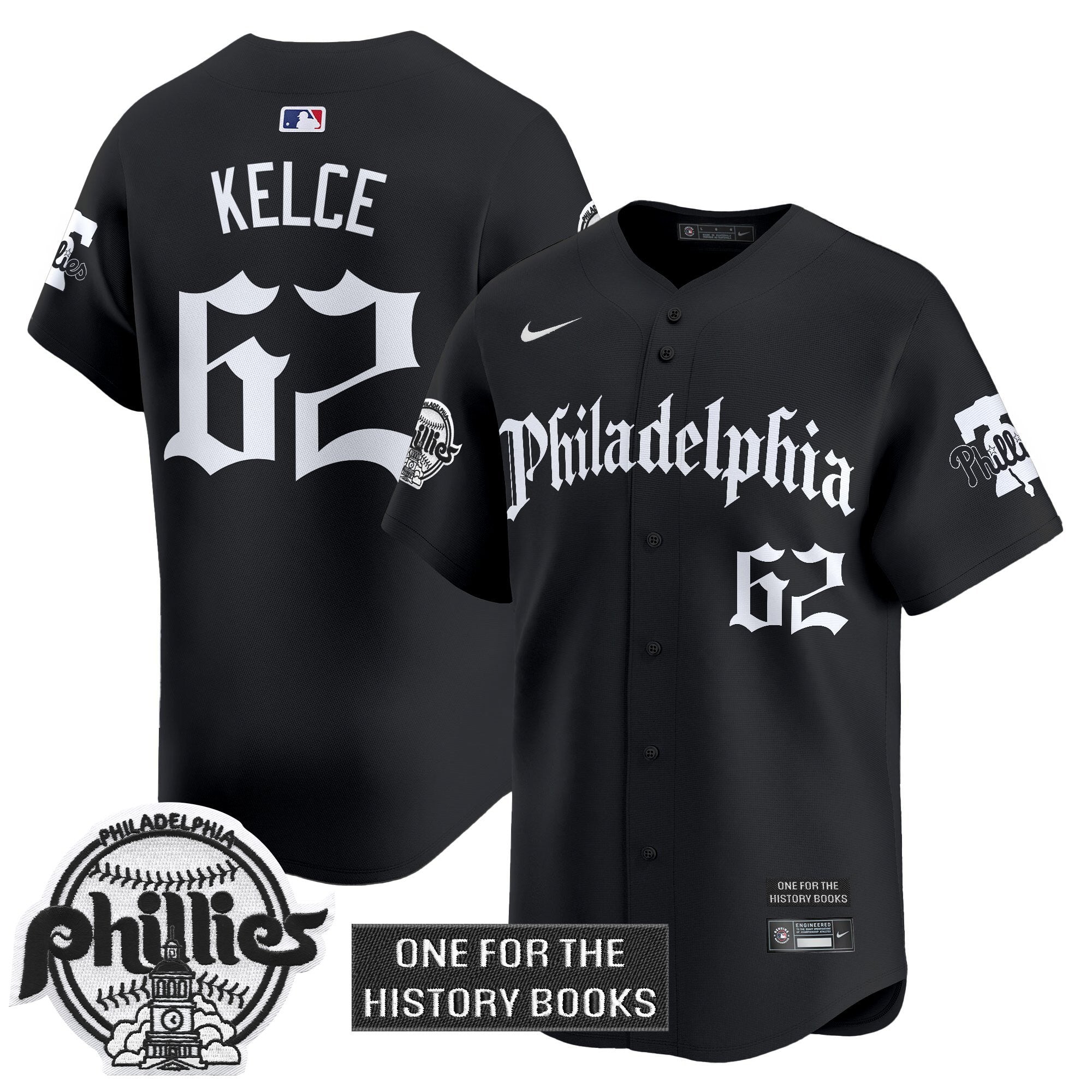 Phillies 'Retro Newspaper Edition' Vapor Premier Limited Men Jersey - All Stitched
