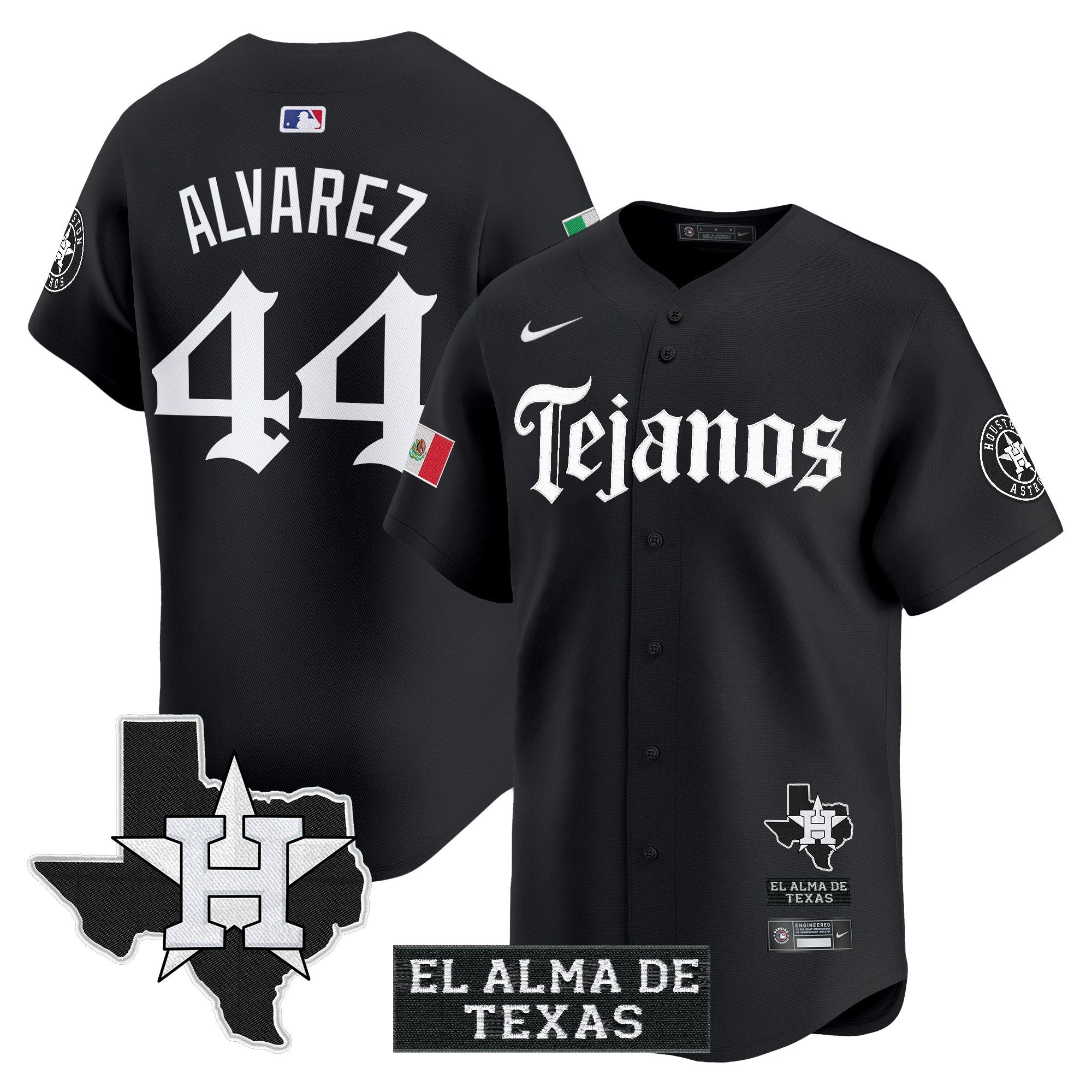HOU Mexico Tejano Barrio Style Vapor Premier Limited Jersey - All Stitched