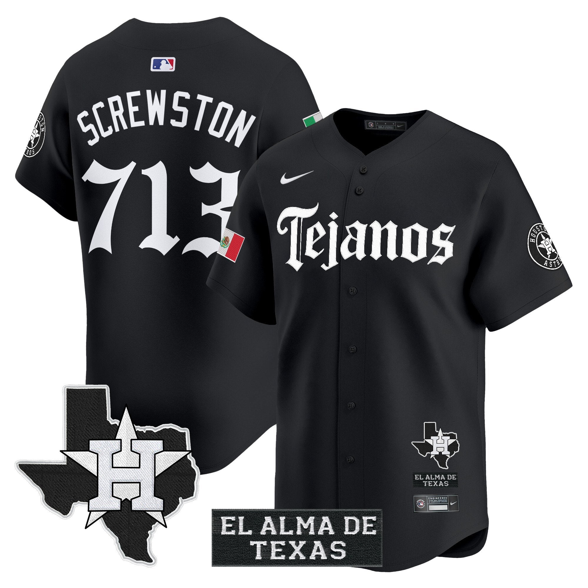 HOU Mexico Tejano Barrio Style Vapor Premier Limited Jersey - All Stitched
