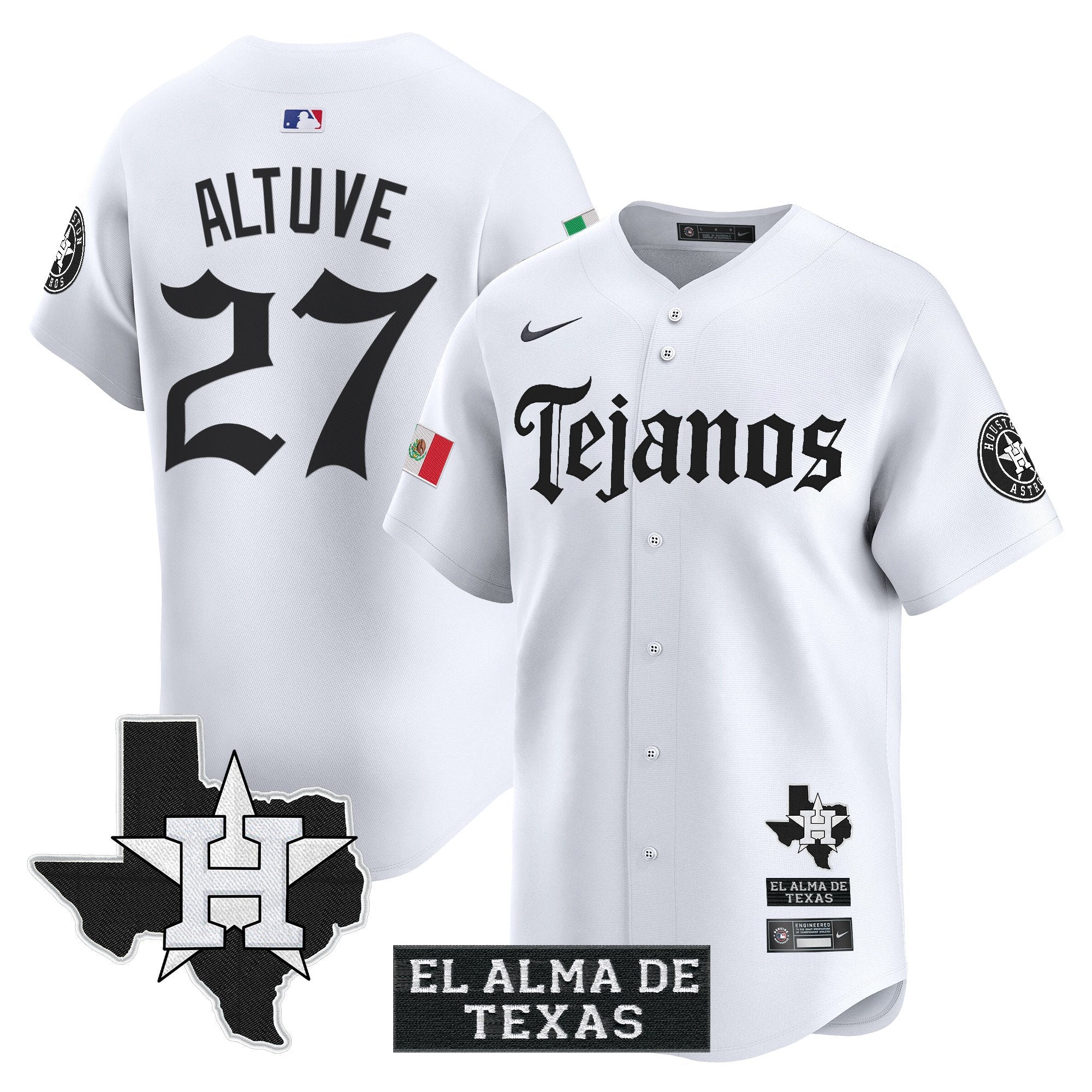 HOU Mexico Tejano Barrio Style Vapor Premier Limited Jersey - All Stitched
