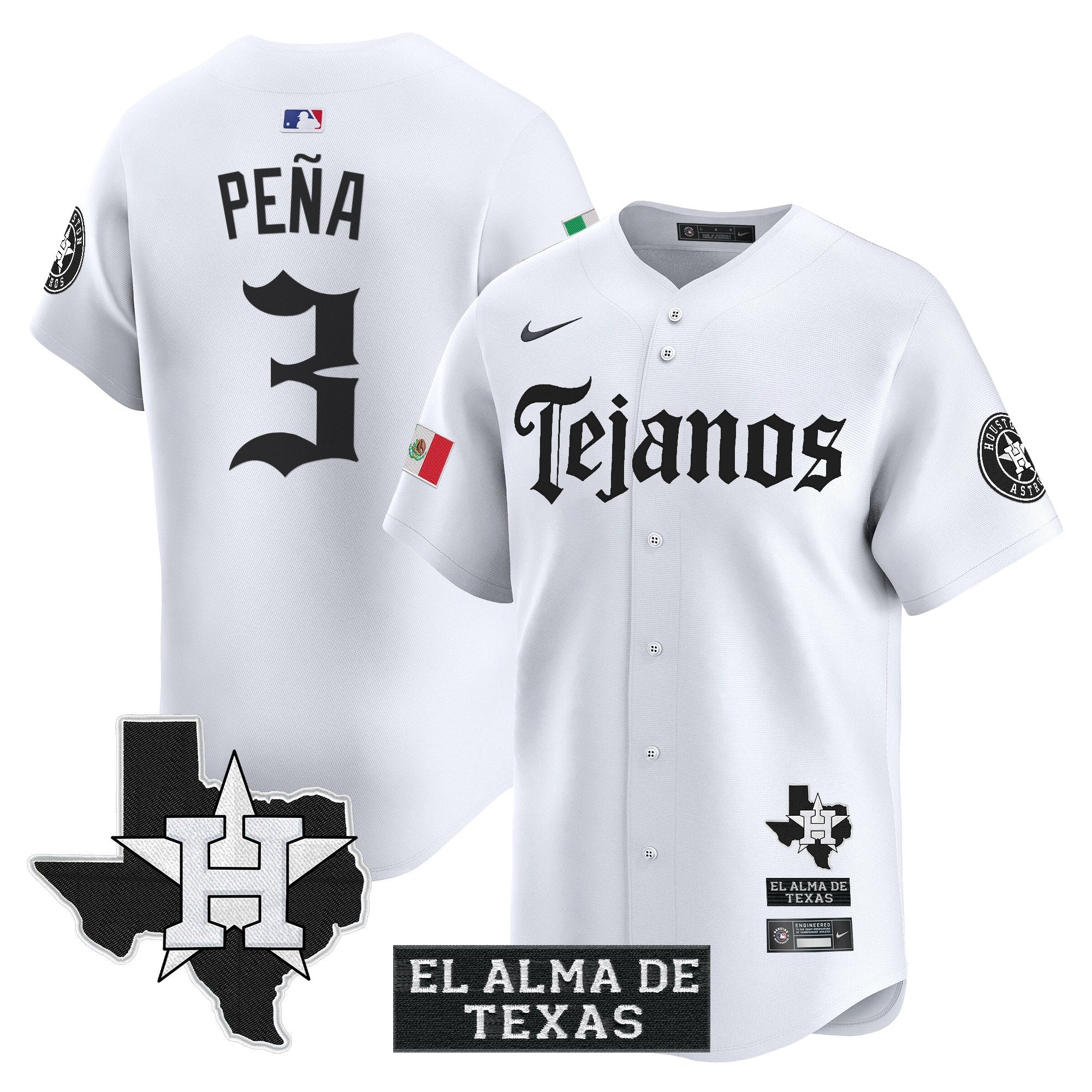 HOU Mexico Tejano Barrio Style Vapor Premier Limited Jersey - All Stitched