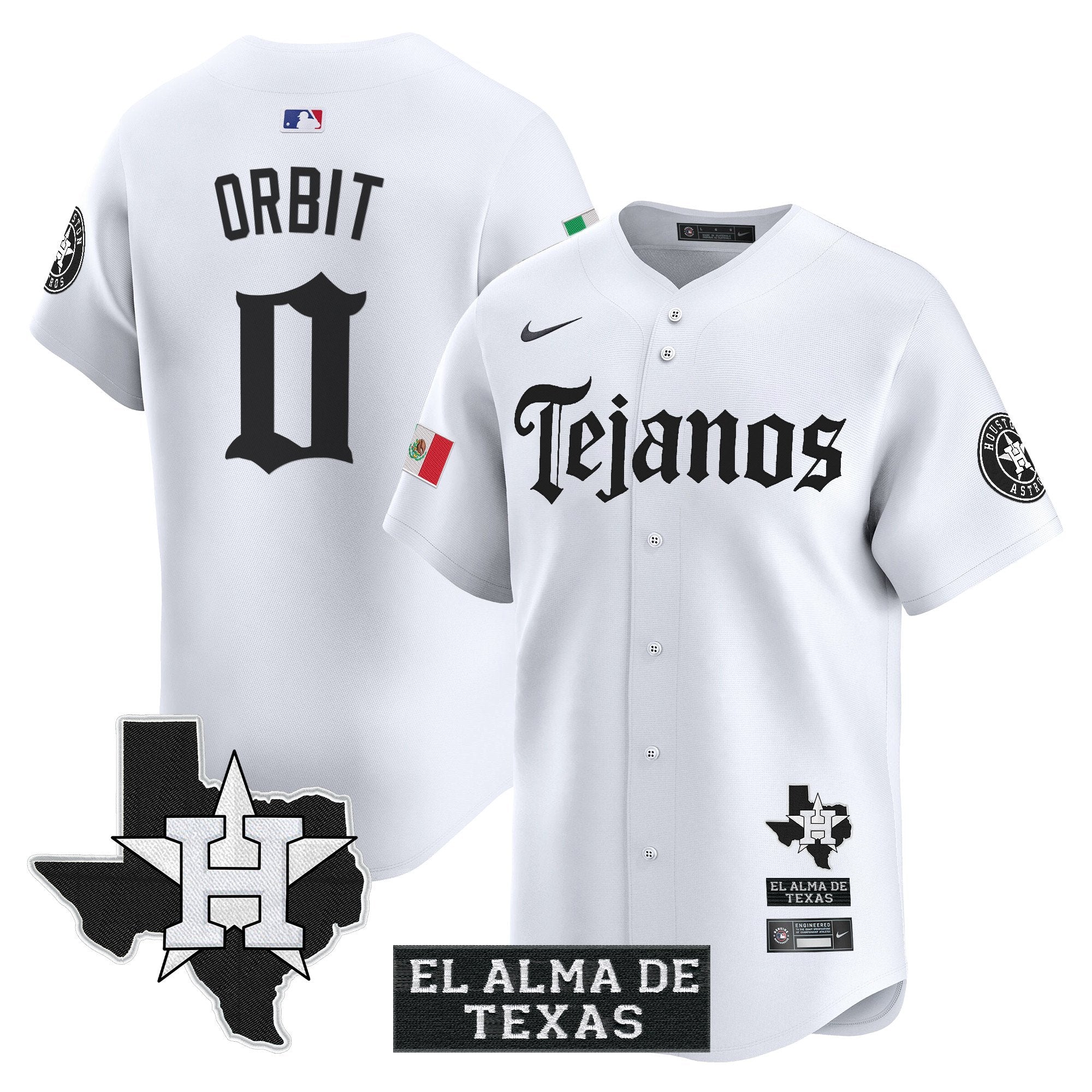 HOU Mexico Tejano Barrio Style Vapor Premier Limited Jersey - All Stitched