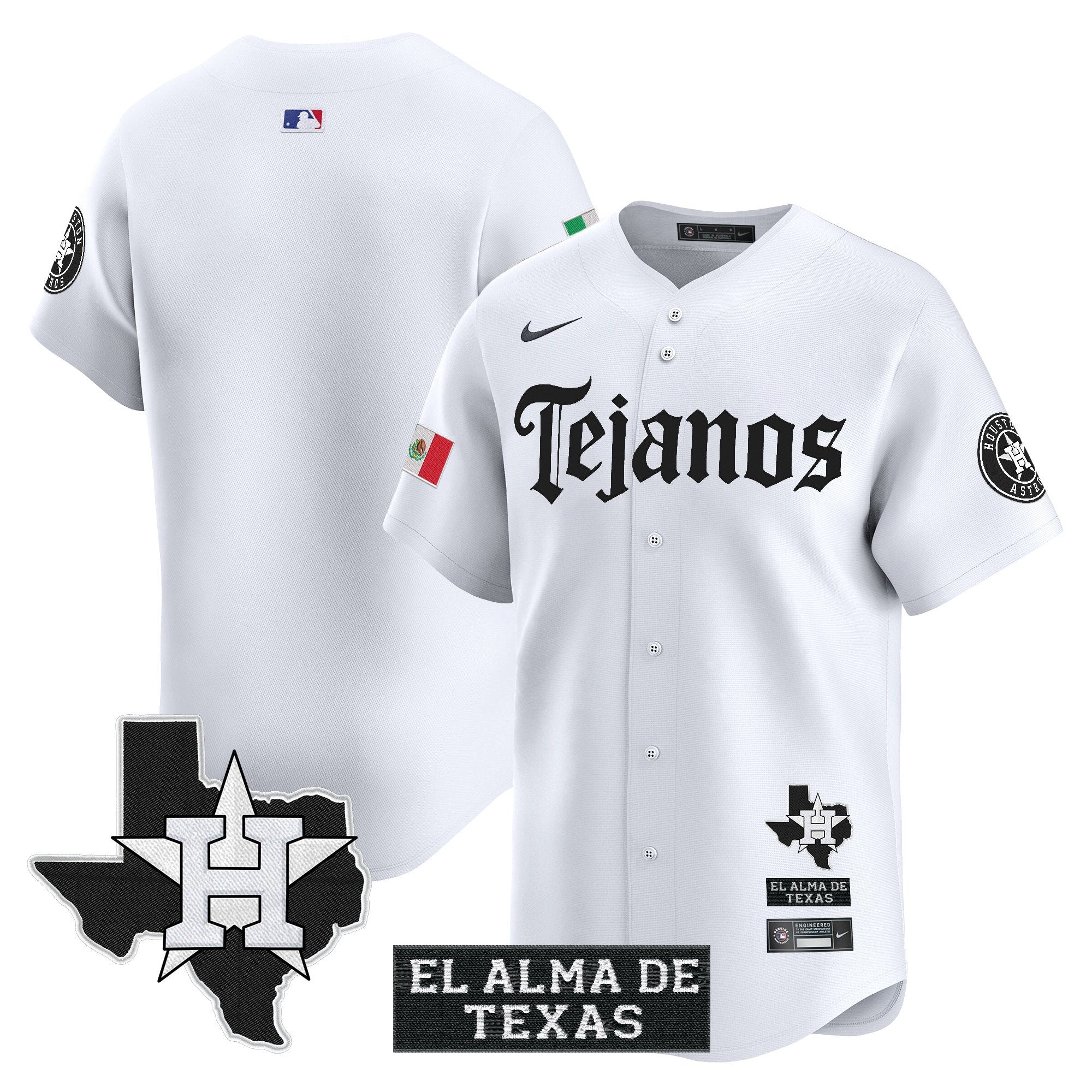 HOU Mexico Tejano Barrio Style Vapor Premier Limited Jersey - All Stitched