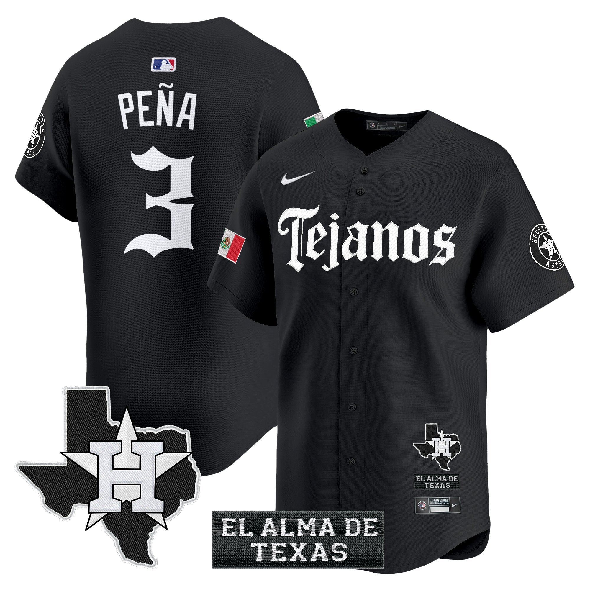 HOU Mexico Tejano Barrio Style Vapor Premier Limited Jersey - All Stitched