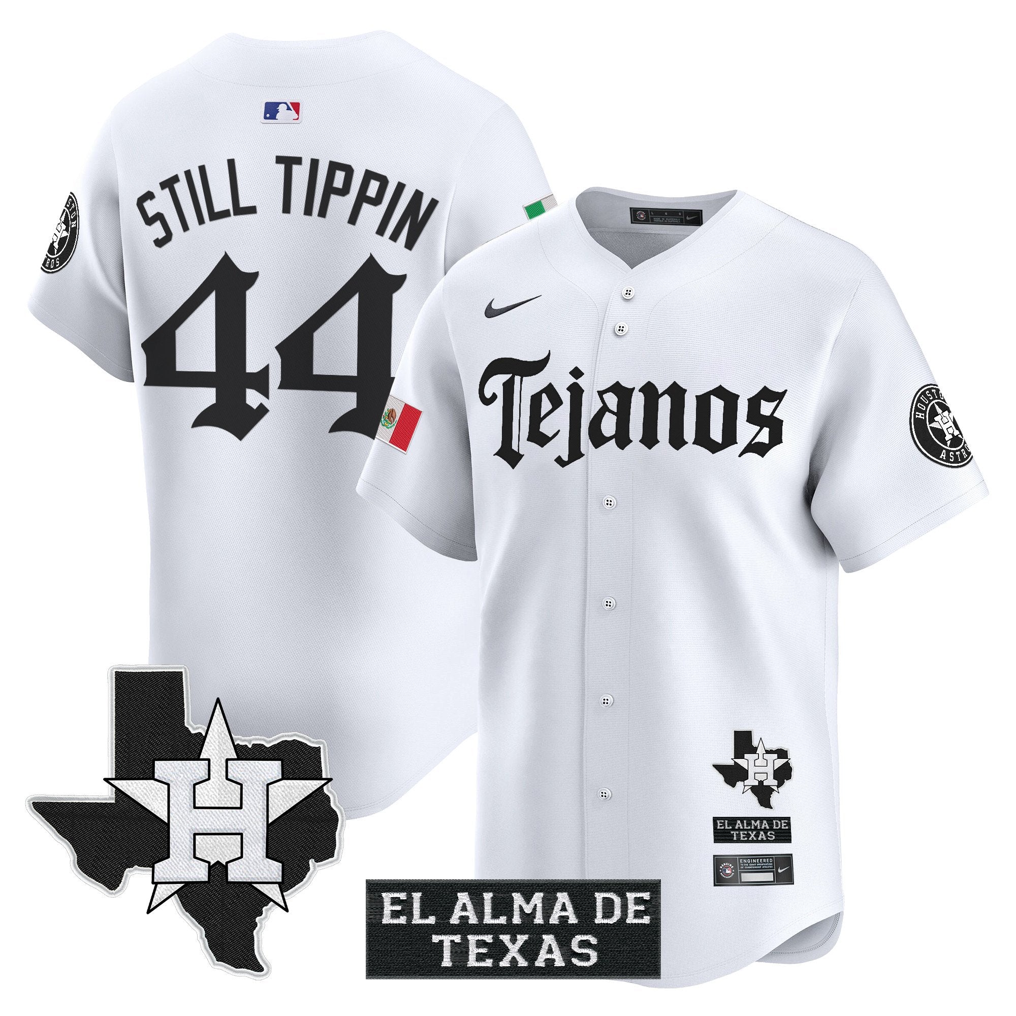 HOU Mexico Tejano Barrio Style Vapor Premier Limited Jersey - All Stitched