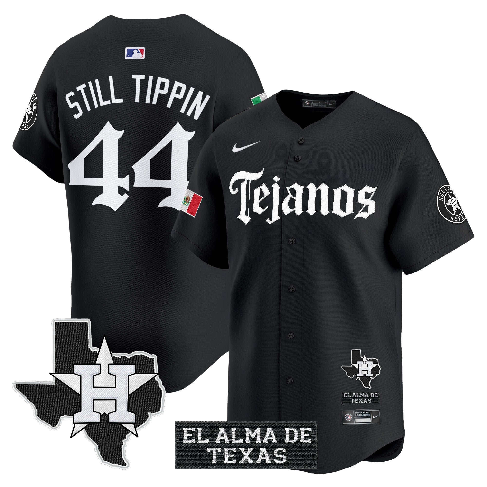 HOU Mexico Tejano Barrio Style Vapor Premier Limited Jersey - All Stitched