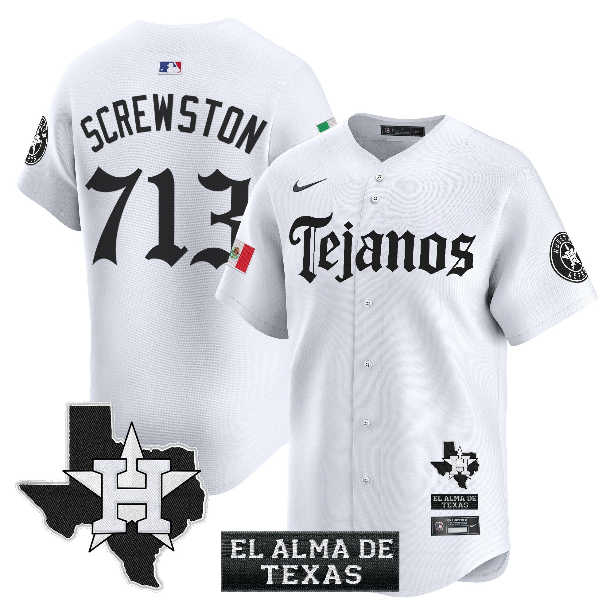 HOU Mexico Tejano Barrio Style Vapor Premier Limited Jersey - All Stitched