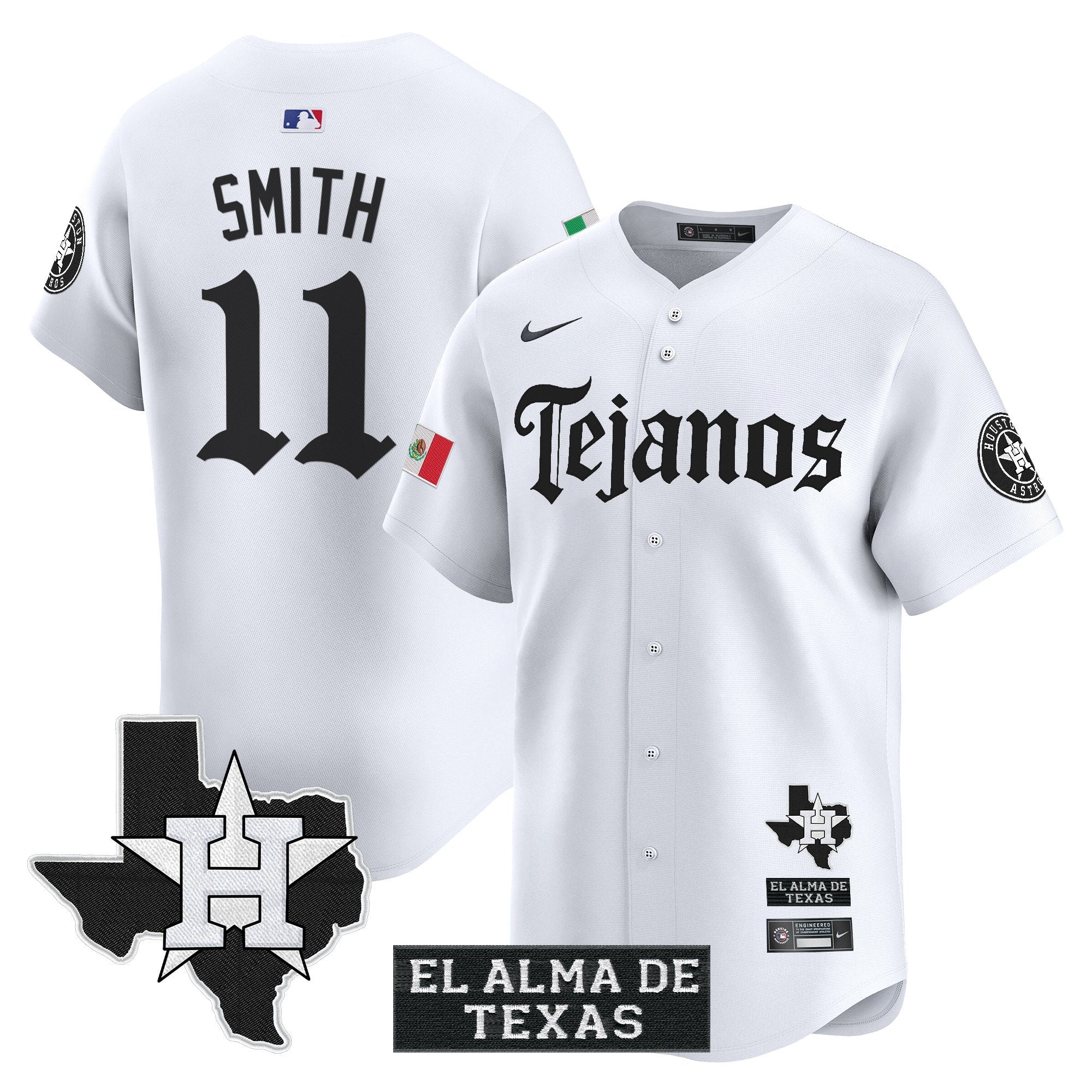 HOU Mexico Tejano Barrio Style Vapor Premier Limited Jersey - All Stitched