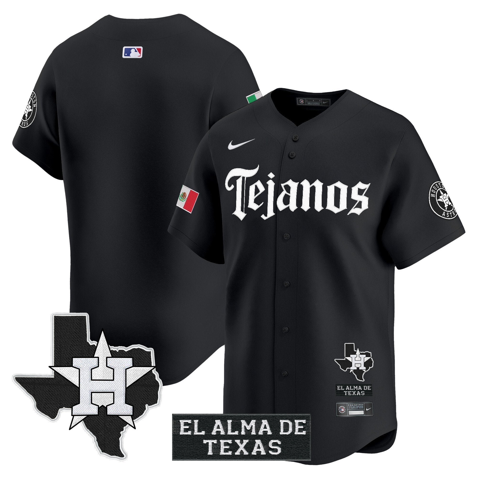 HOU Mexico Tejano Barrio Style Vapor Premier Limited Jersey - All Stitched