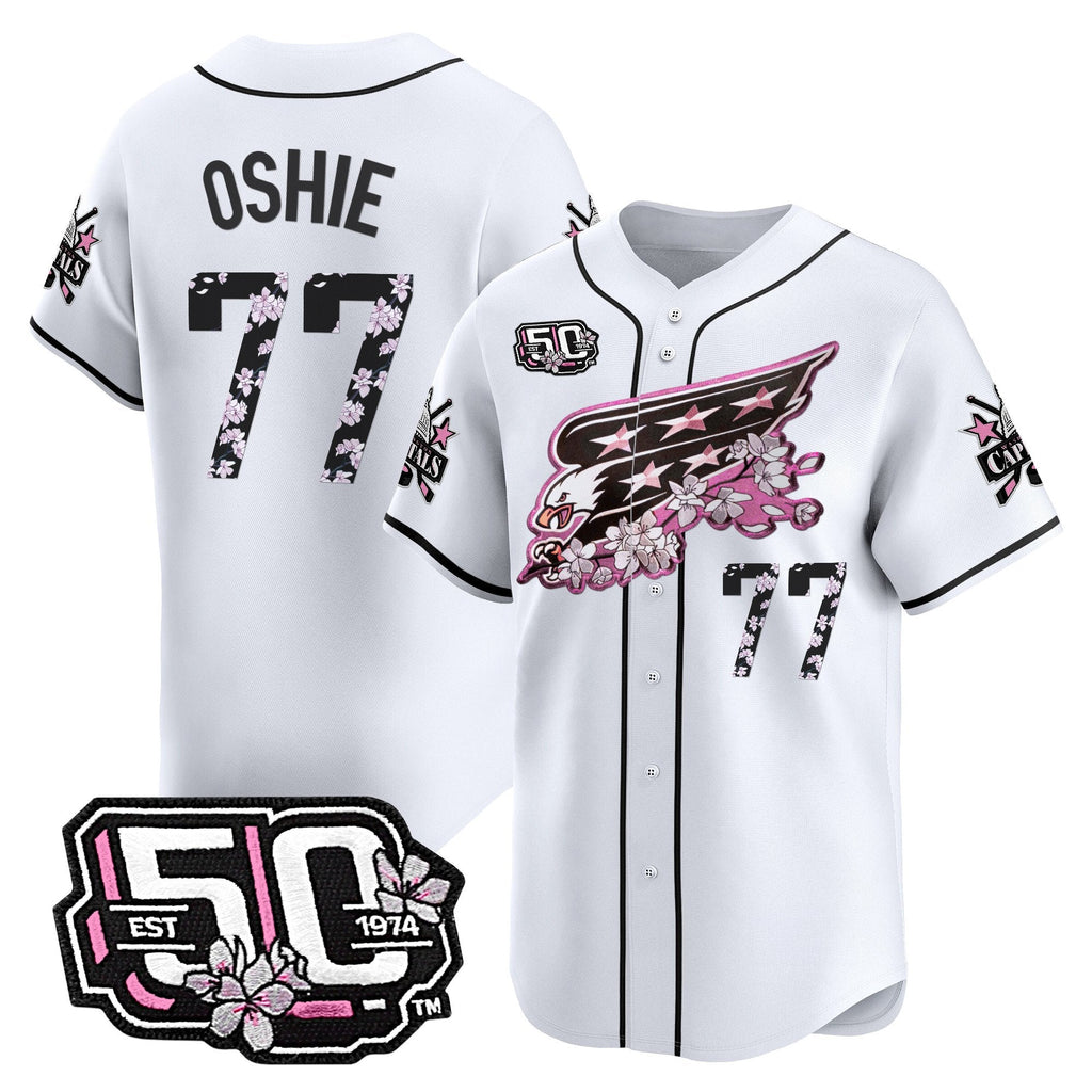 2025 WSH 50th Anniversary Cherry Blossom Style Vapor Premier Limited Jersey - All Stitched