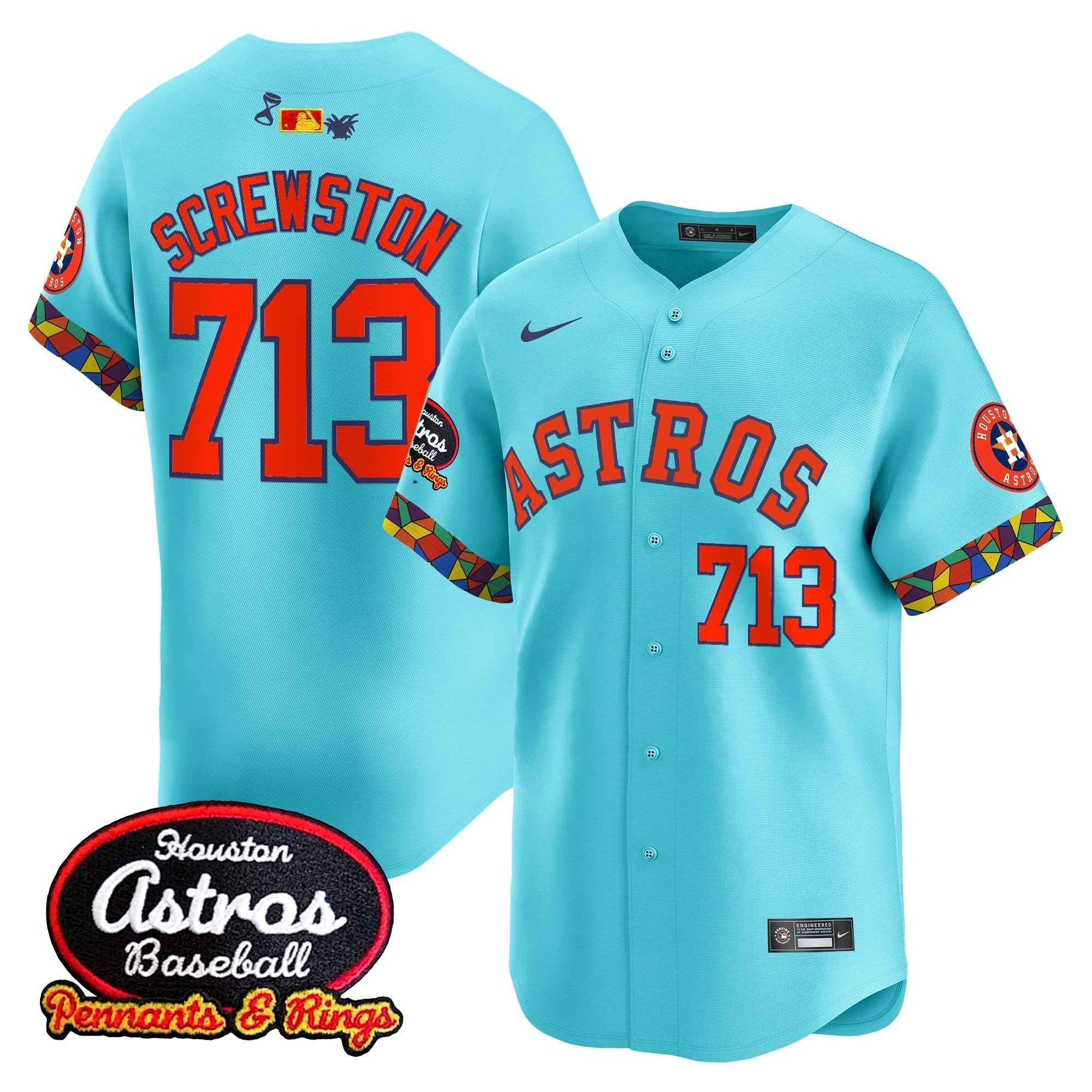 HOU x El Tiempo Cantina Vapor Premier Limited Men Jersey - All Stitched