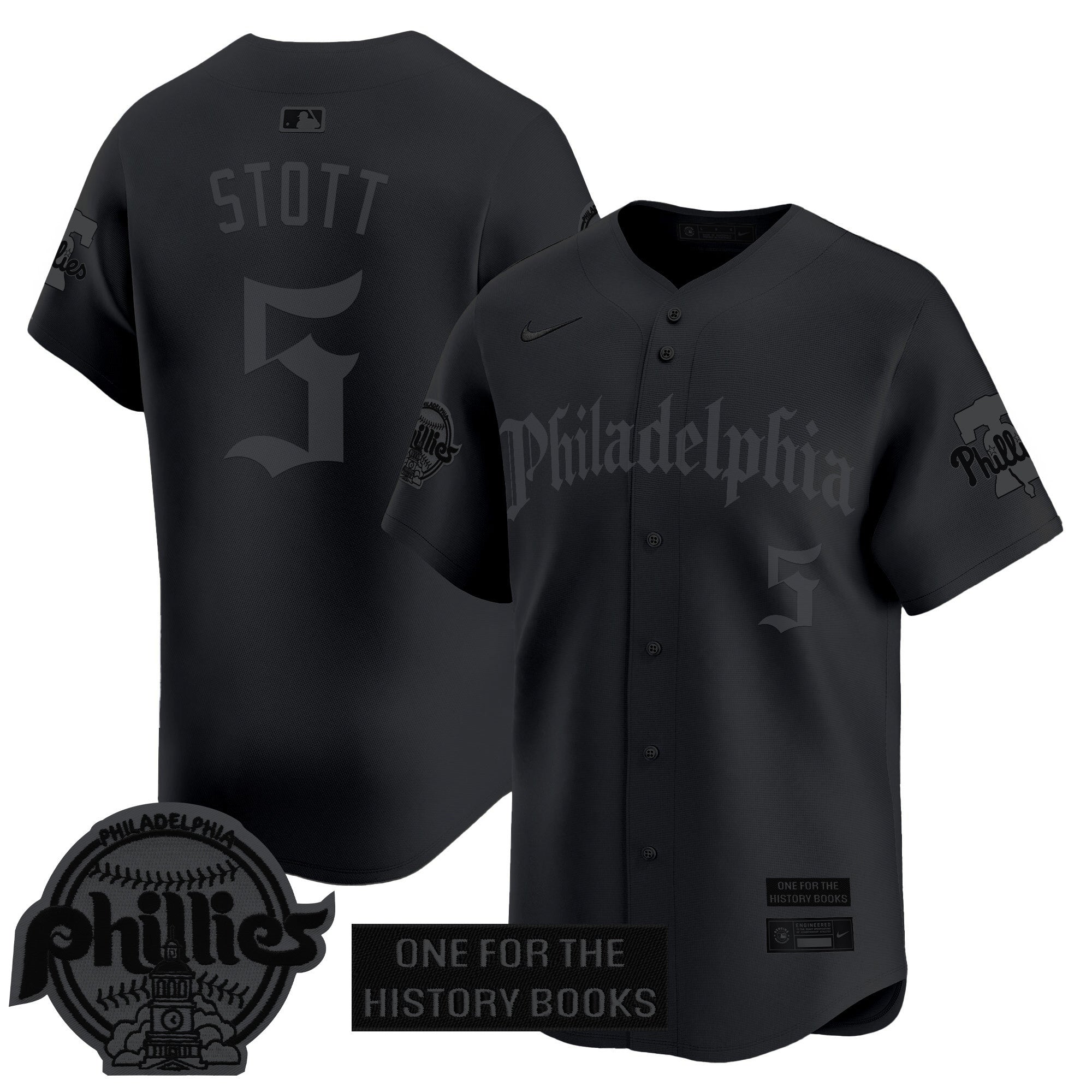 Phillies 'Retro Newspaper Edition' Vapor Premier Limited Jersey - All Stitched