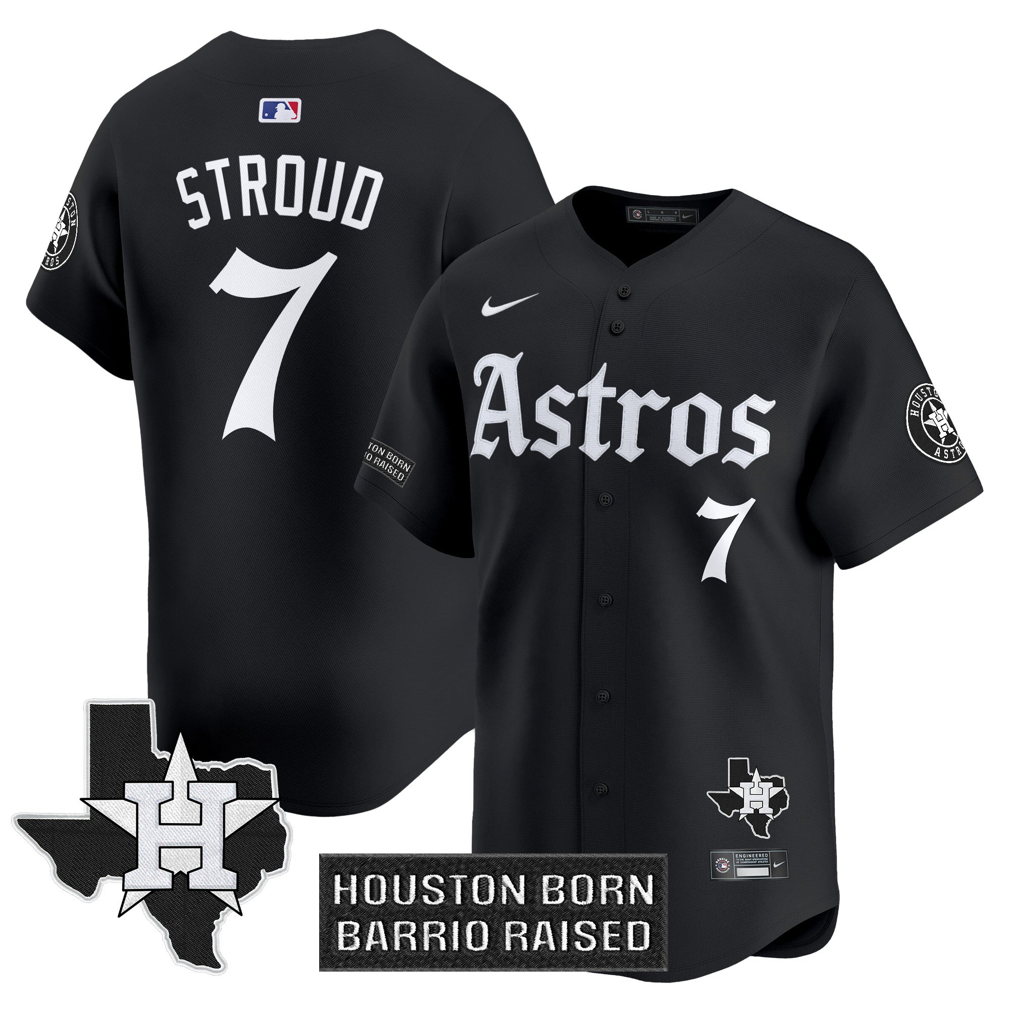 HOU 'Gothic Edition' Vapor Premier Limited Men Jersey - All Stitched