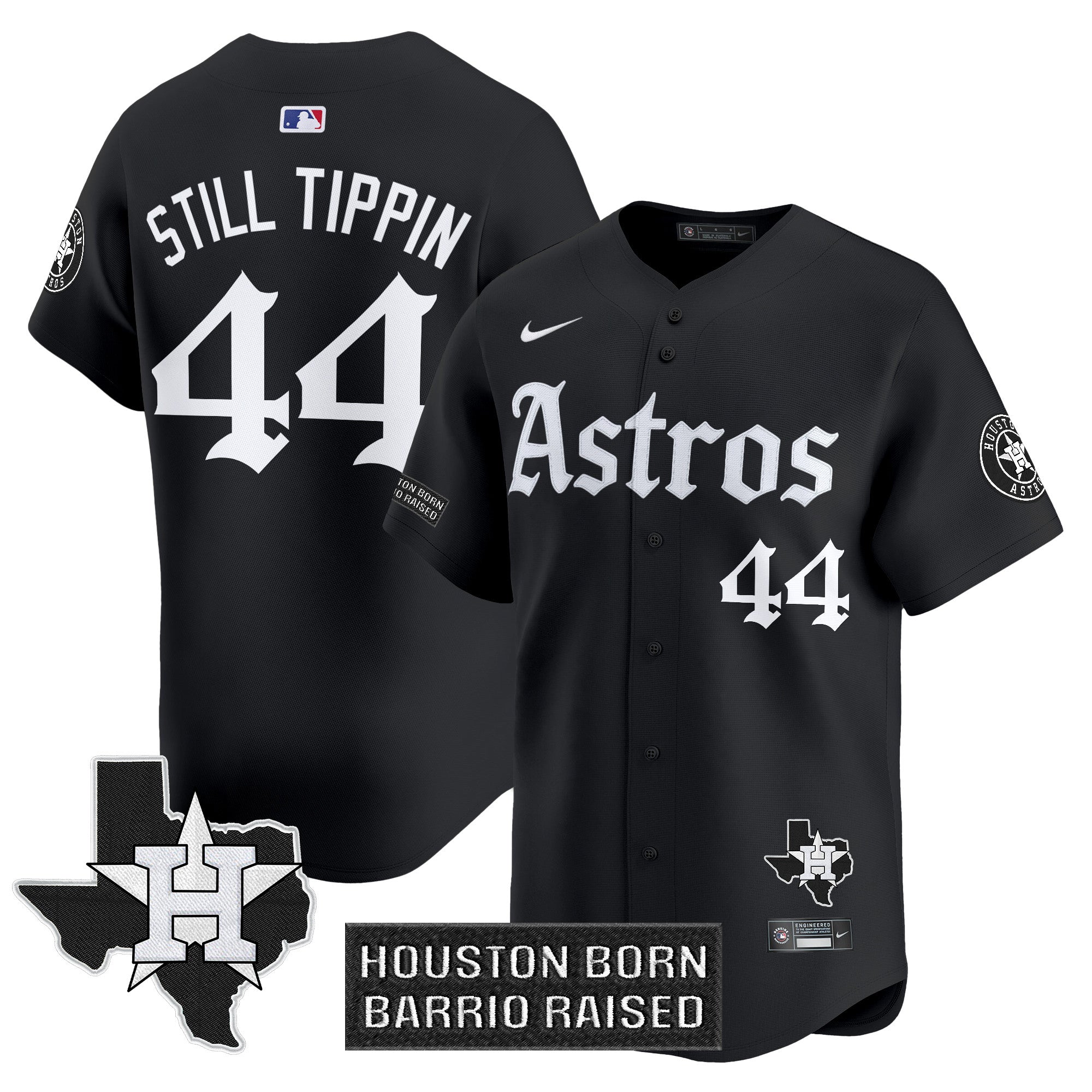 HOU 'Gothic Edition' Vapor Premier Limited Men Jersey - All Stitched
