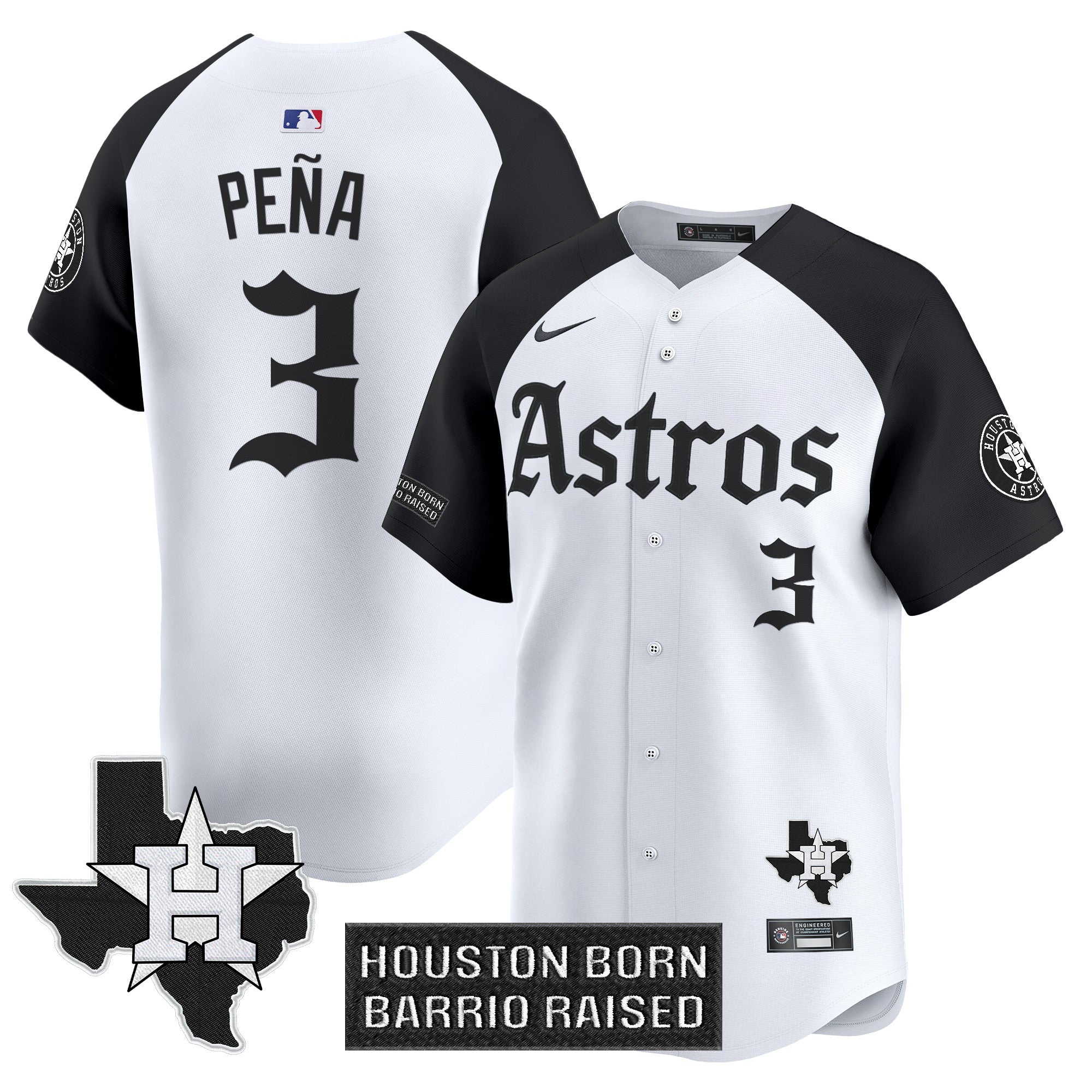 HOU 'Gothic Edition' Vapor Premier Limited Jersey - All Stitched