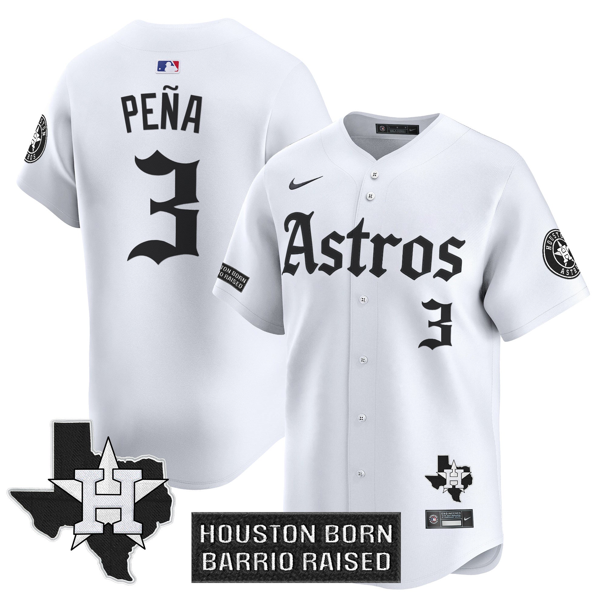 HOU 'Gothic Edition' Vapor Premier Limited Jersey - All Stitched
