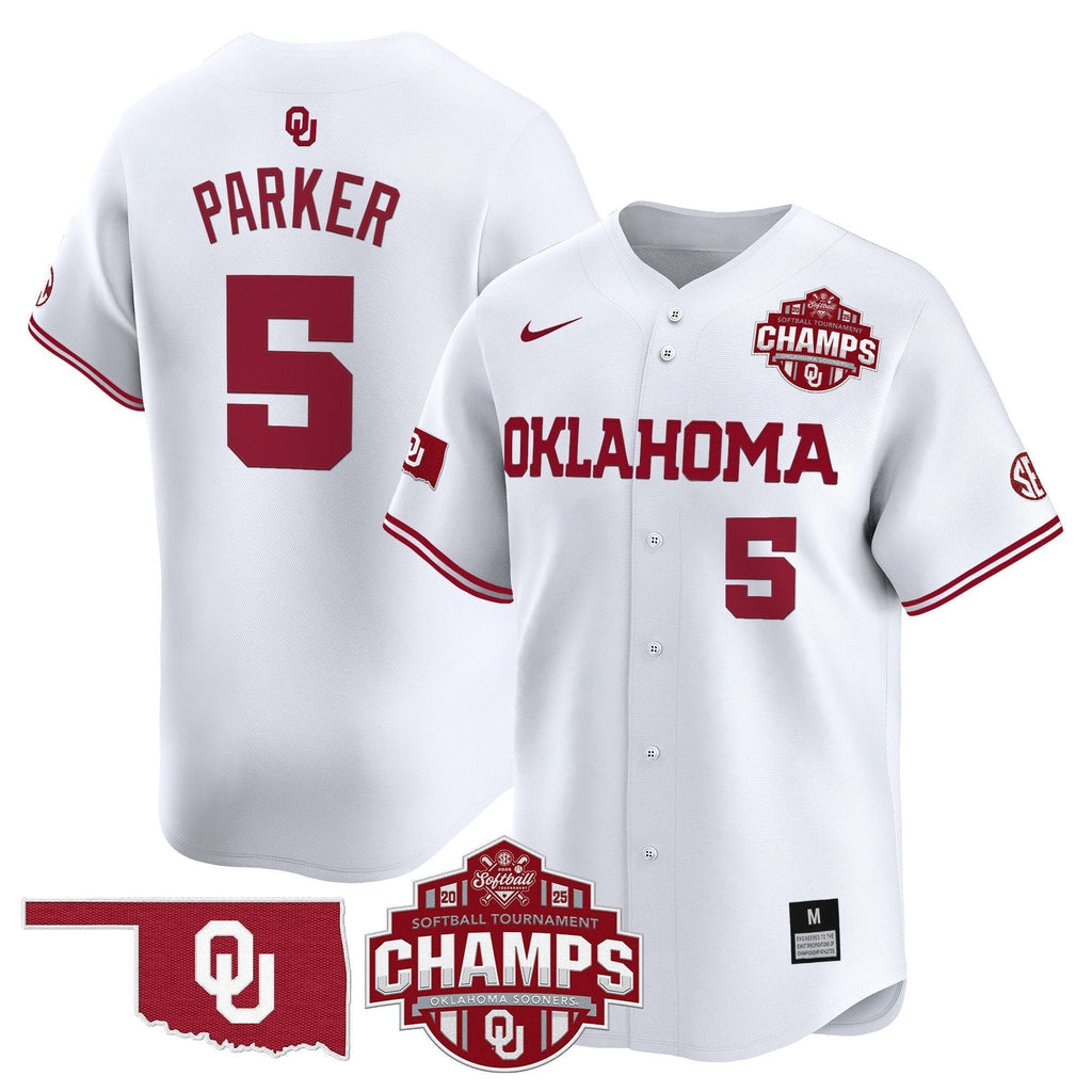OU 2025 SEC Softball Conference Tournament Champions Patch Vapor Premier Limited Jersey - All Stitched