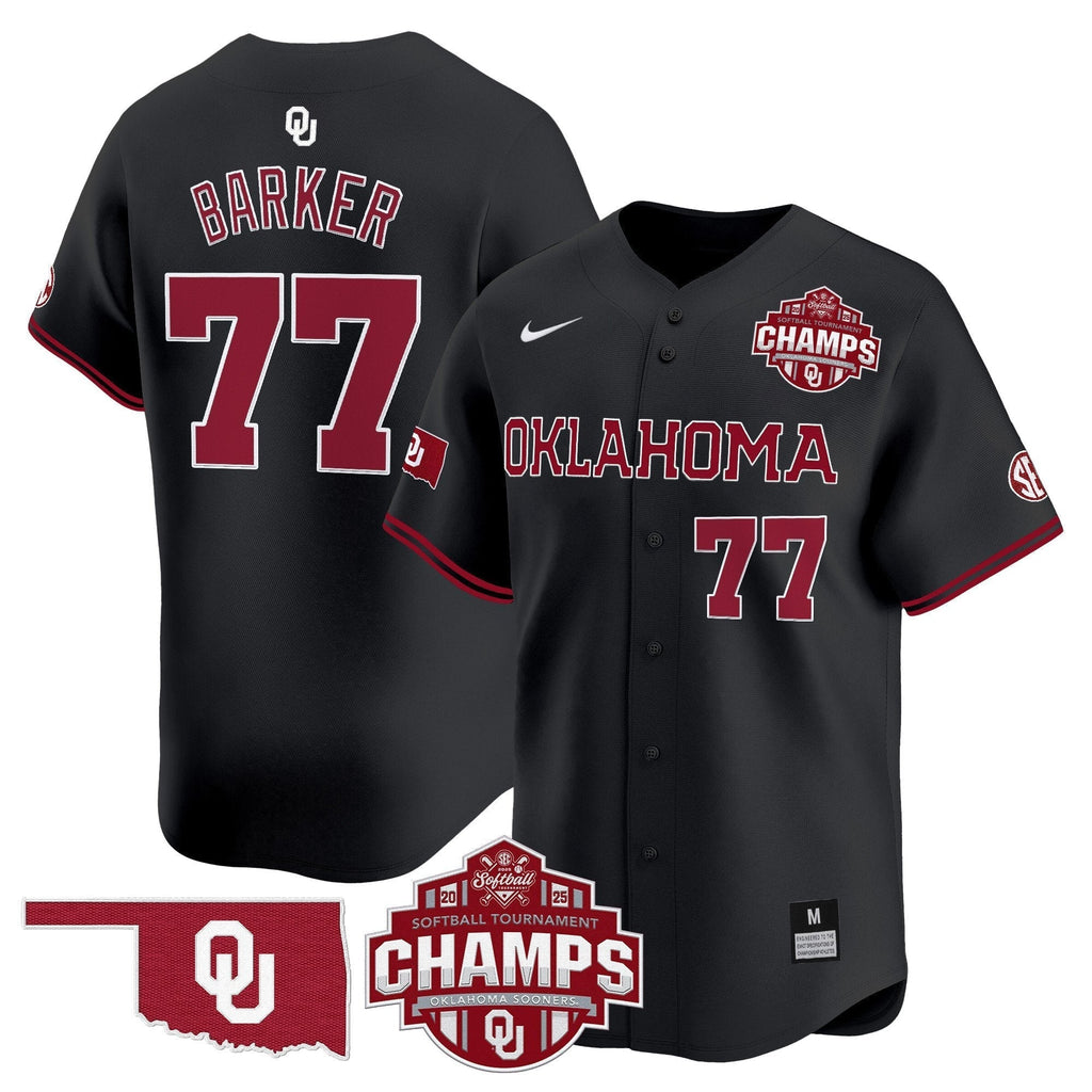 OU 2025 SEC Softball Conference Tournament Champions Patch Vapor Premier Limited Jersey - All Stitched