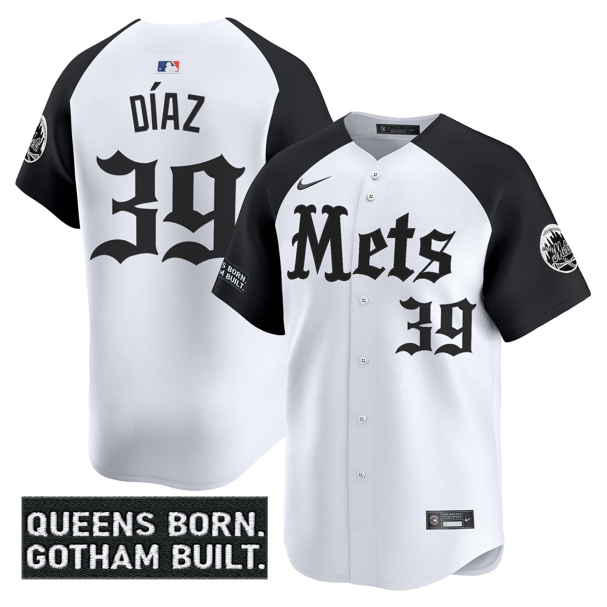 NYM 'Gotham Gothic Edition' Vapor Premier Limited Jersey - All Stitched