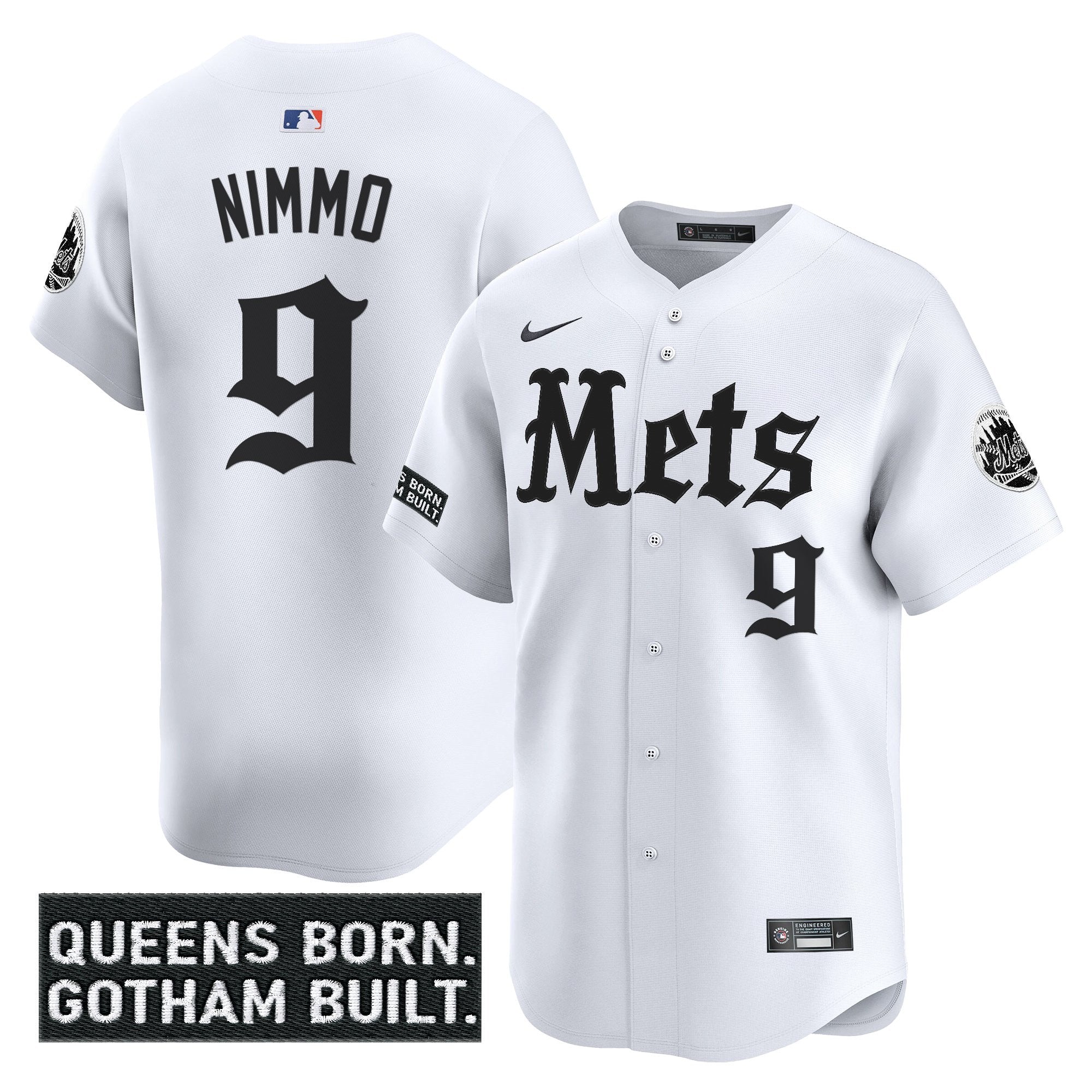 NYM 'Gotham Gothic Edition' Vapor Premier Limited Jersey - All Stitched