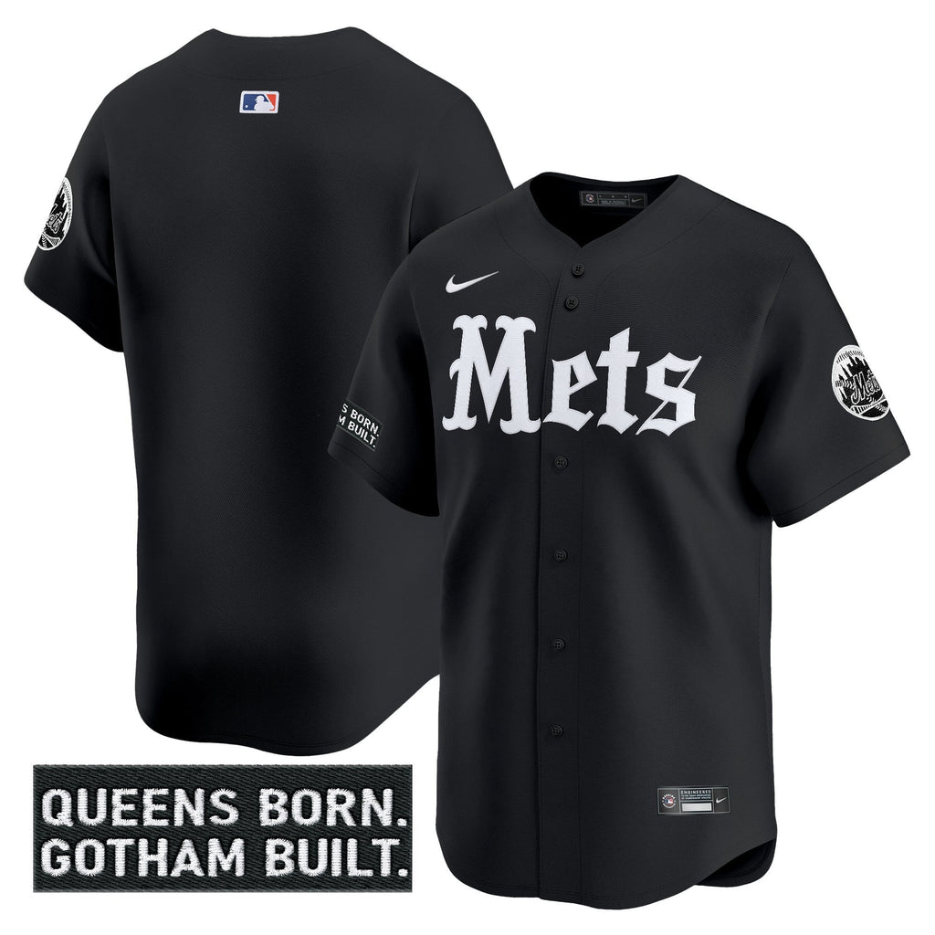 NYM 'Gotham Gothic Edition' Vapor Premier Limited Men Jersey - All Stitched