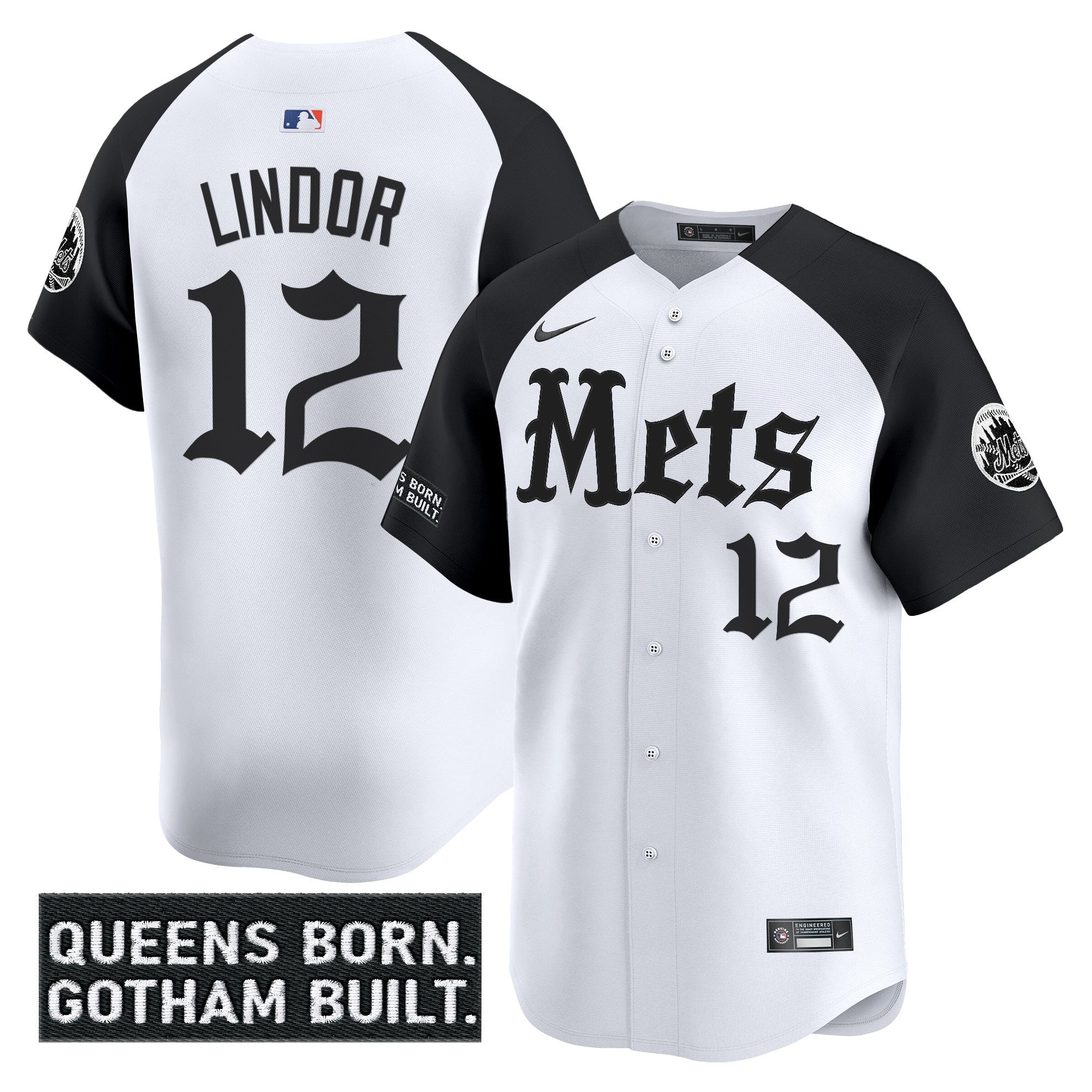 NYM 'Gotham Gothic Edition' Vapor Premier Limited Jersey - All Stitched