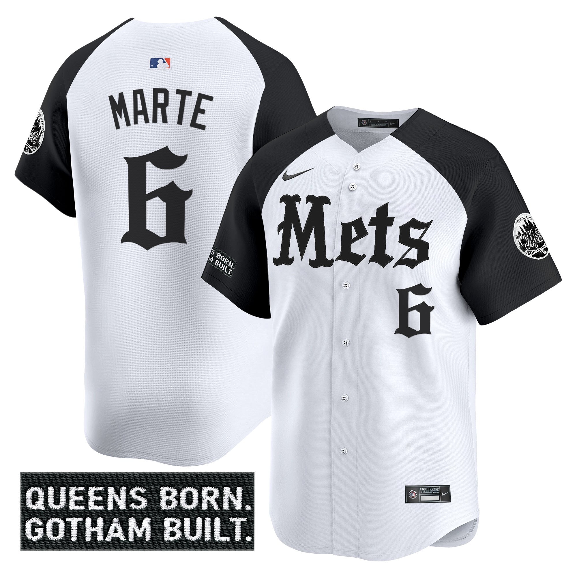 NYM 'Gotham Gothic Edition' Vapor Premier Limited Jersey - All Stitched