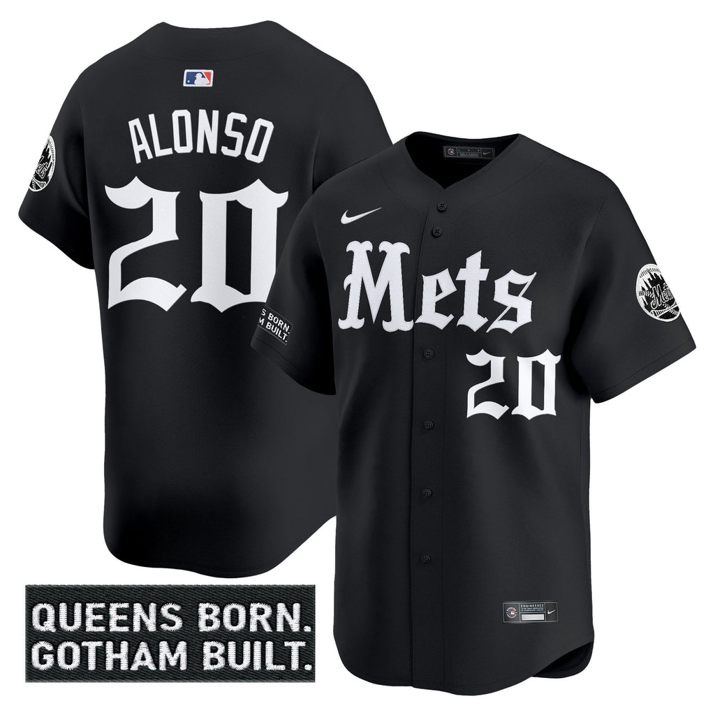 NYM 'Gotham Gothic Edition' Vapor Premier Limited Men Jersey - All Stitched