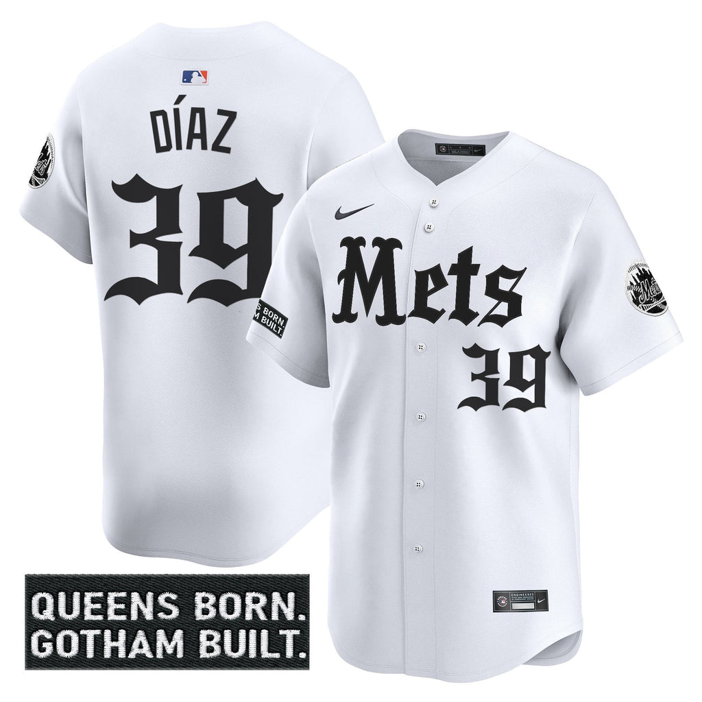NYM 'Gotham Gothic Edition' Vapor Premier Limited Jersey - All Stitched