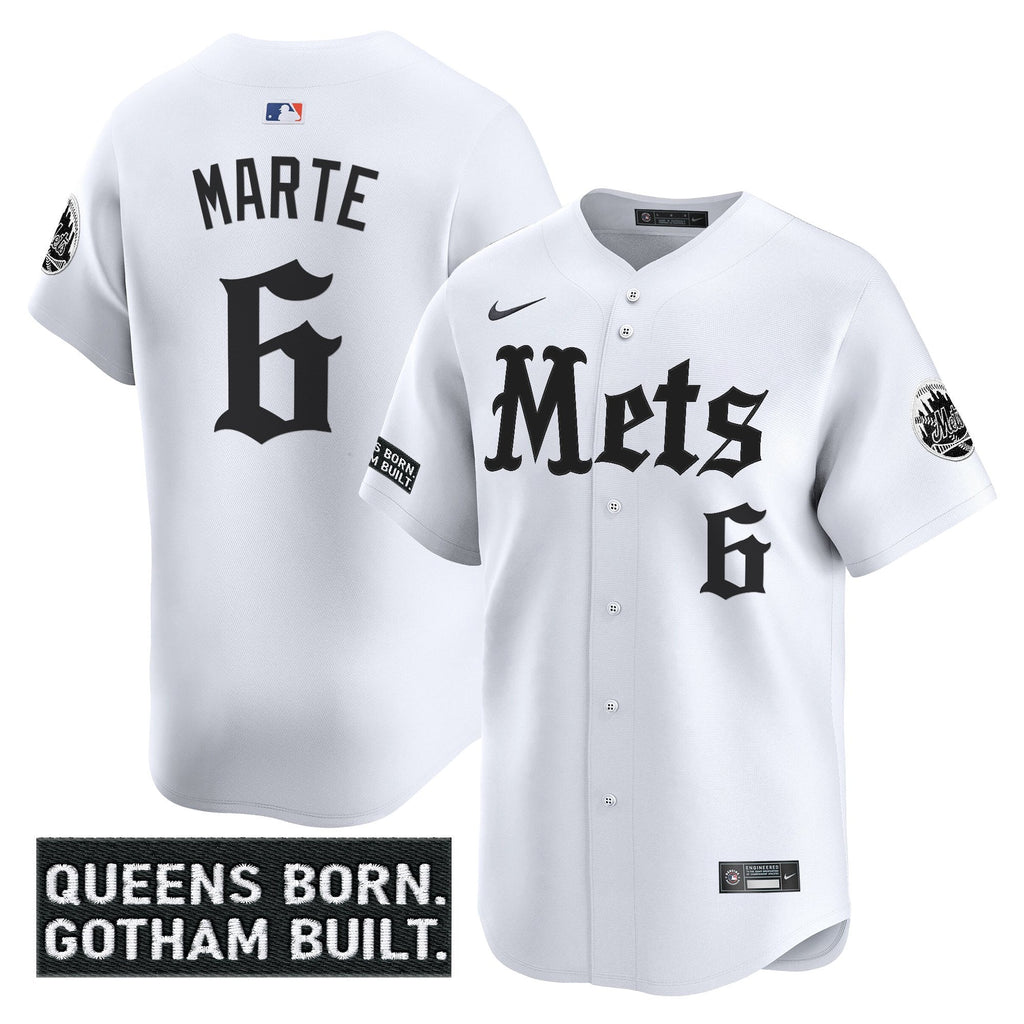 NYM 'Gotham Gothic Edition' Vapor Premier Limited Jersey - All Stitched