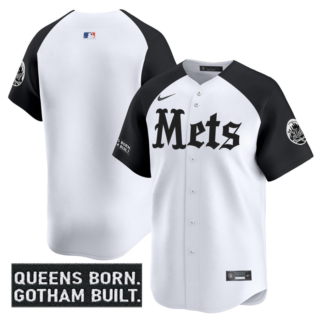 NYM 'Gotham Gothic Edition' Vapor Premier Limited Jersey - All Stitched