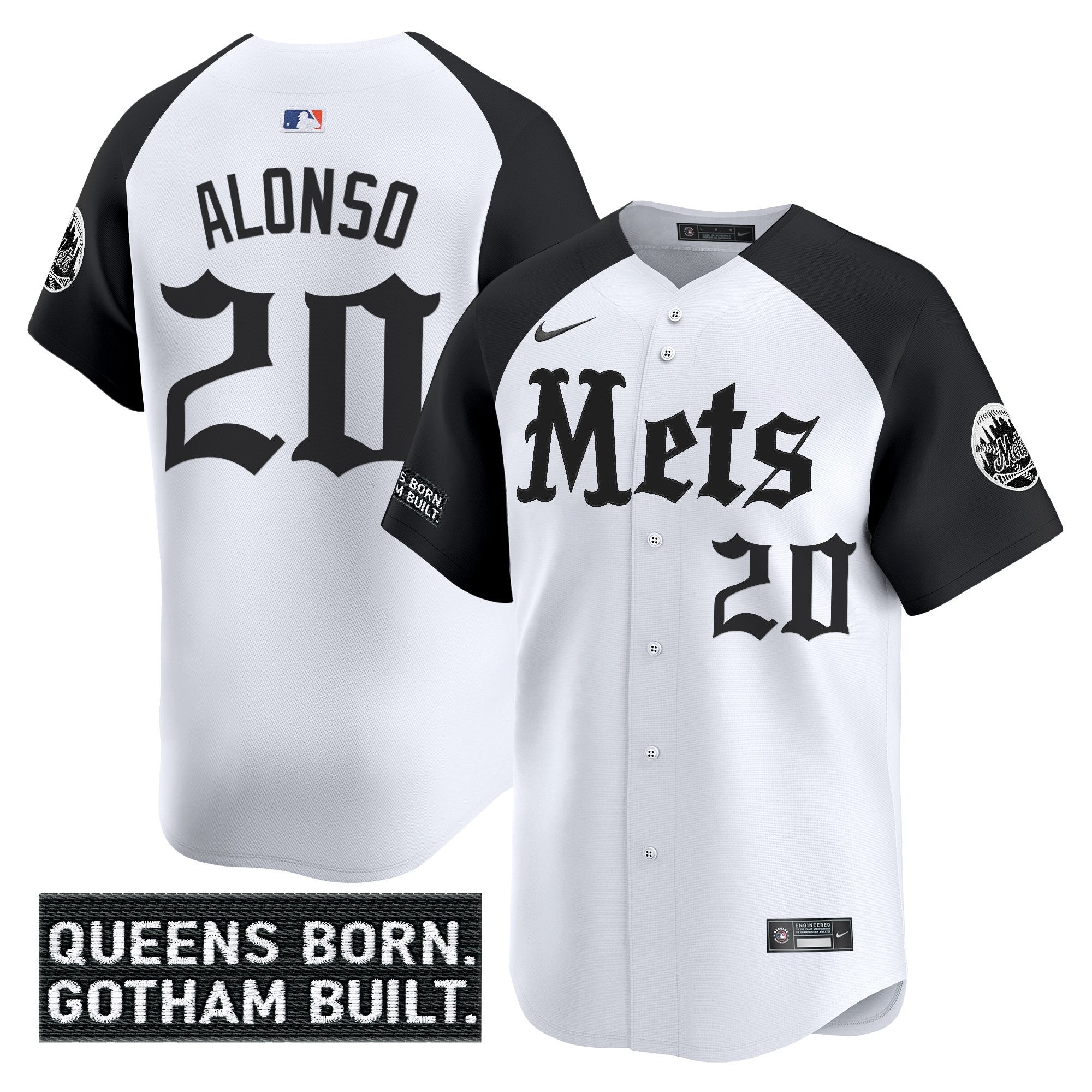NYM 'Gotham Gothic Edition' Vapor Premier Limited Jersey - All Stitched